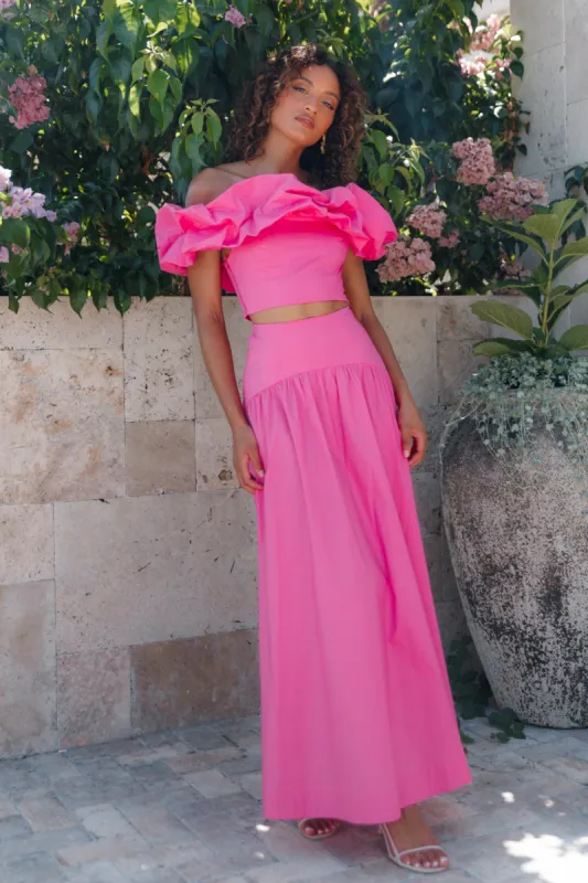 Savannah Maxi Skirt - Pink sold by Petal & Pup