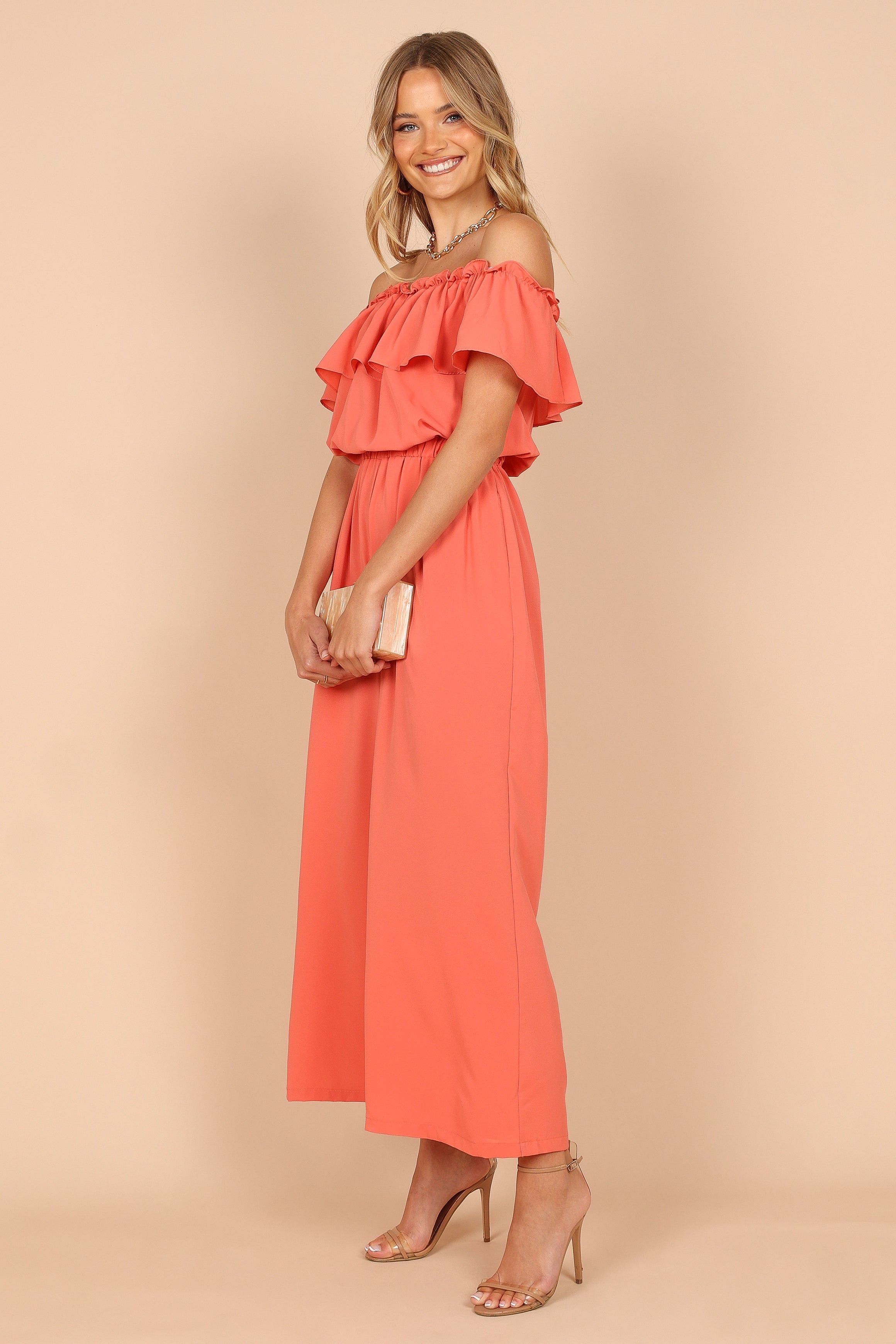 Sessi Jumpsuit - Coral sold by Petal & Pup product image thumbnail 3