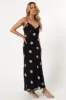 Ollie Midi Polka Dot Dress - Black/Cream sold by Petal & Pup
