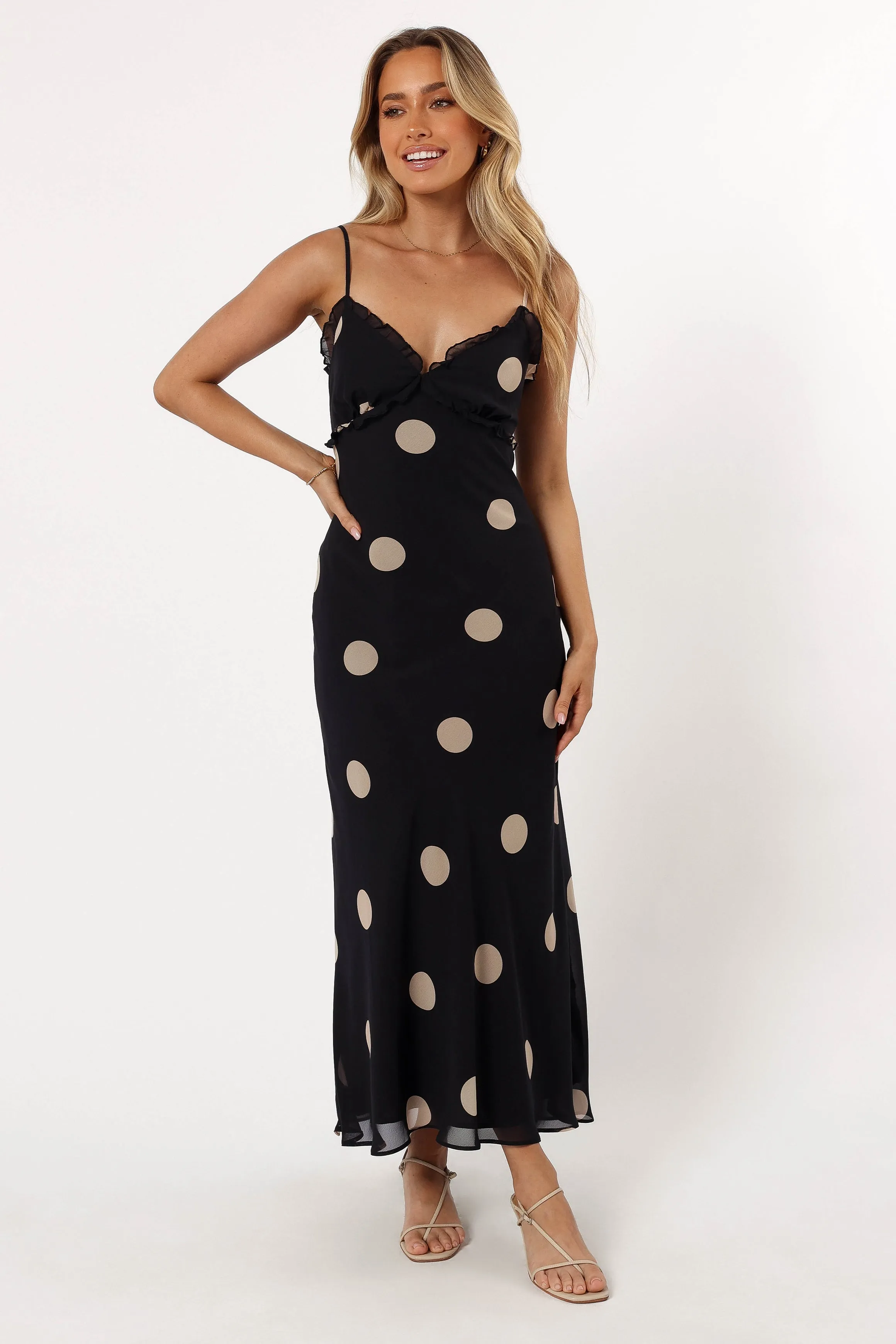 flocky dot pants dress | ANDRESD