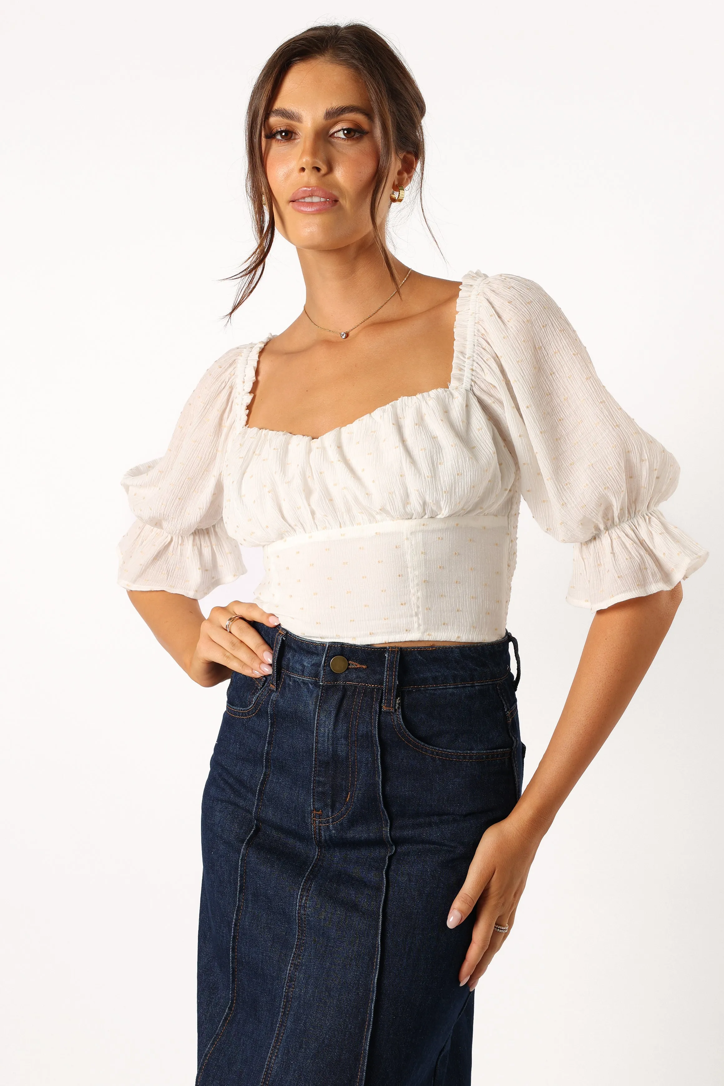 Lily Top - Ivory sold by Petal & Pup product image thumbnail 2
