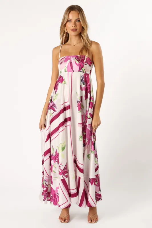 Wendy Maxi Dress - Purple Floral sold by Petal & Pup