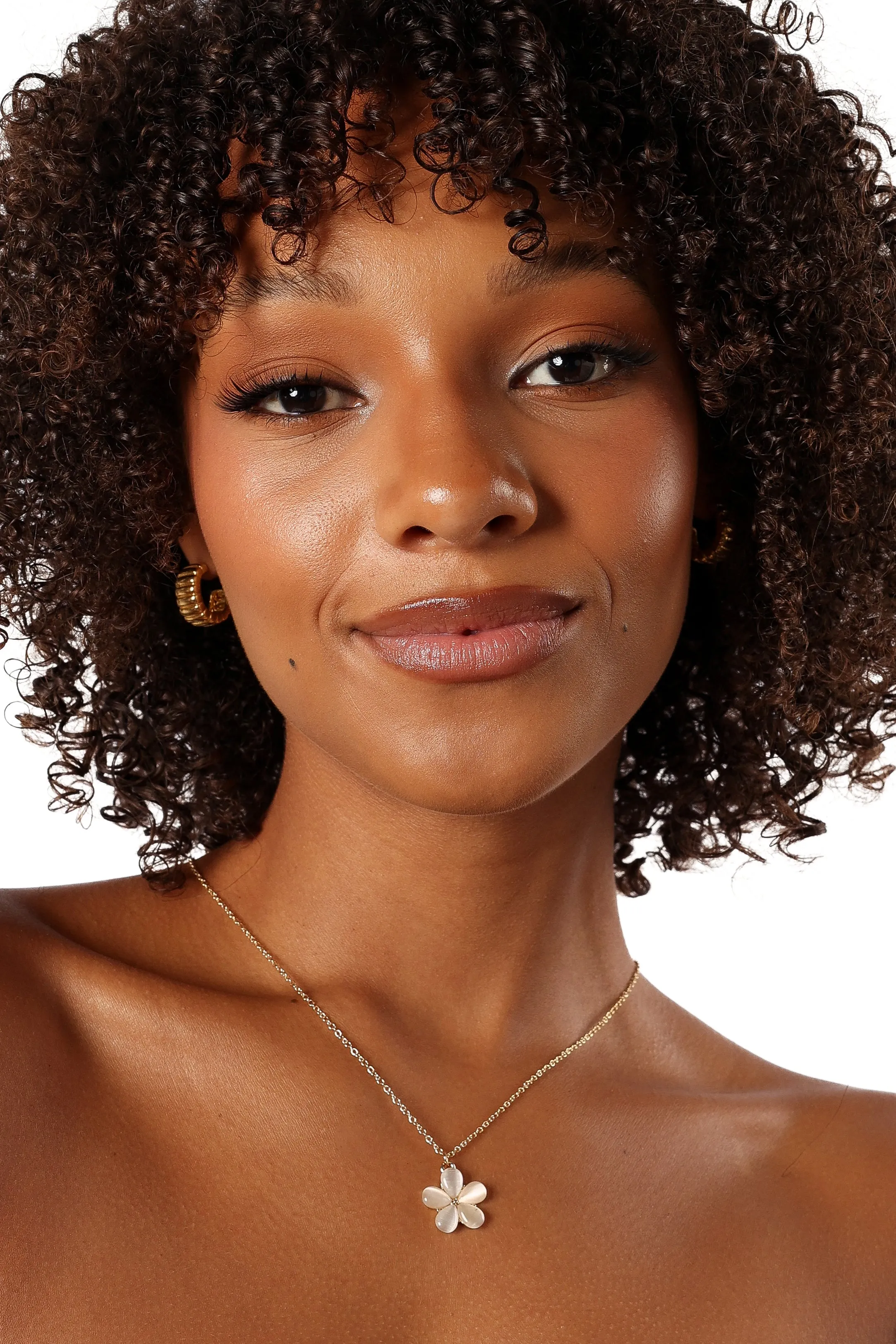 Everlee Floral Necklace - Gold sold by Petal & Pup