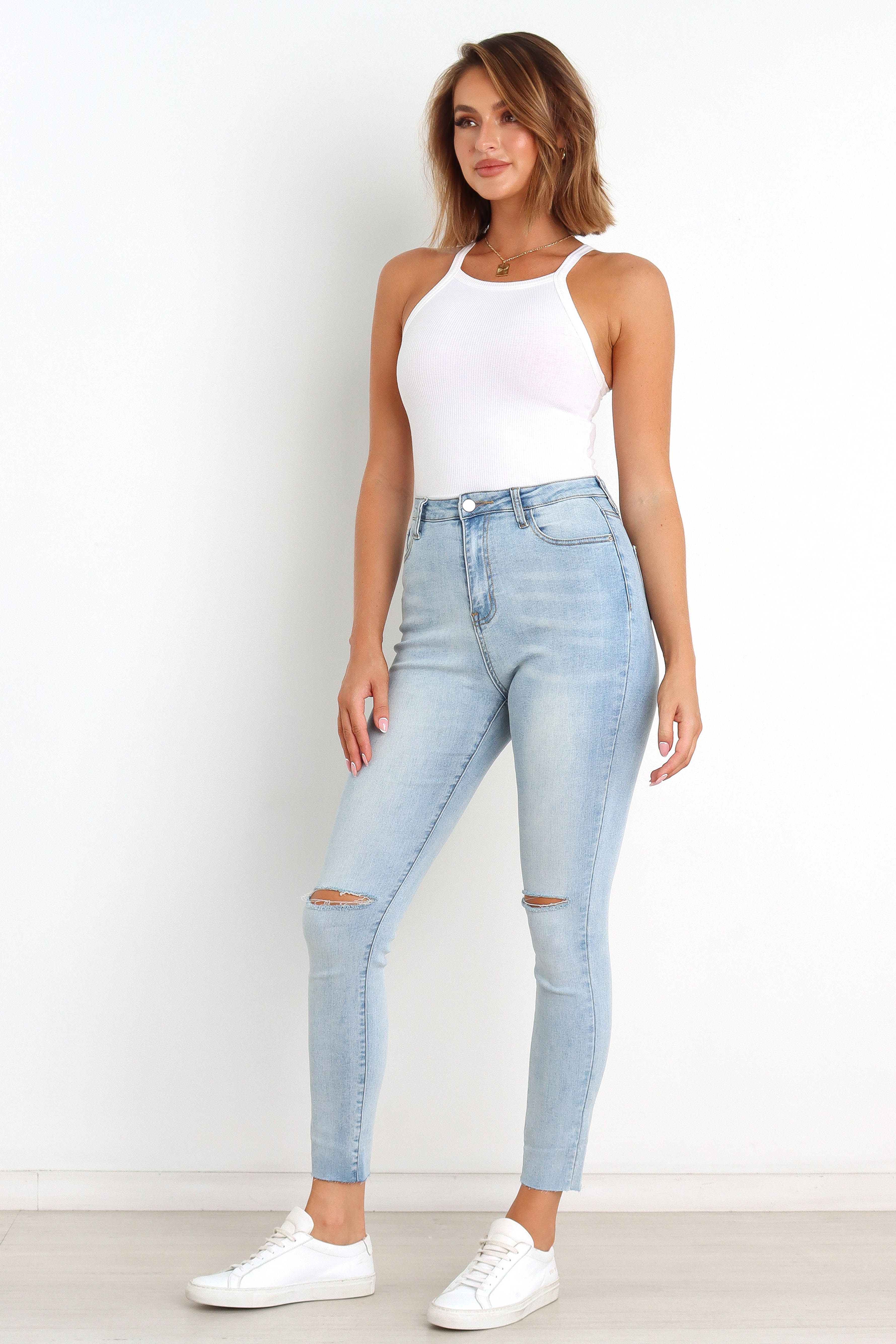Hadie Jeans - Light Blue Wash sold by Petal & Pup product image thumbnail 9