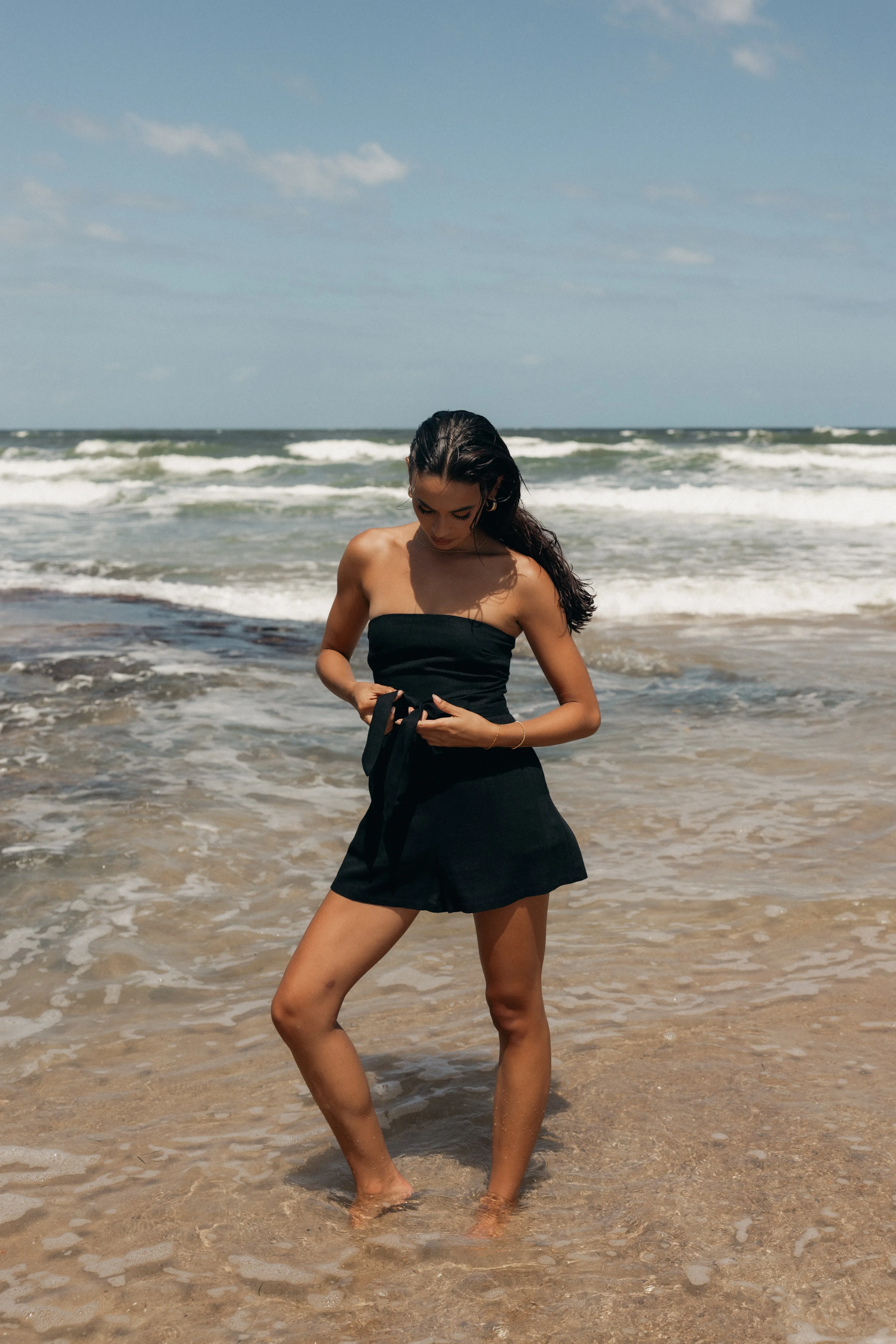 Christie Strapless Romper - Black sold by Petal & Pup product image thumbnail 2