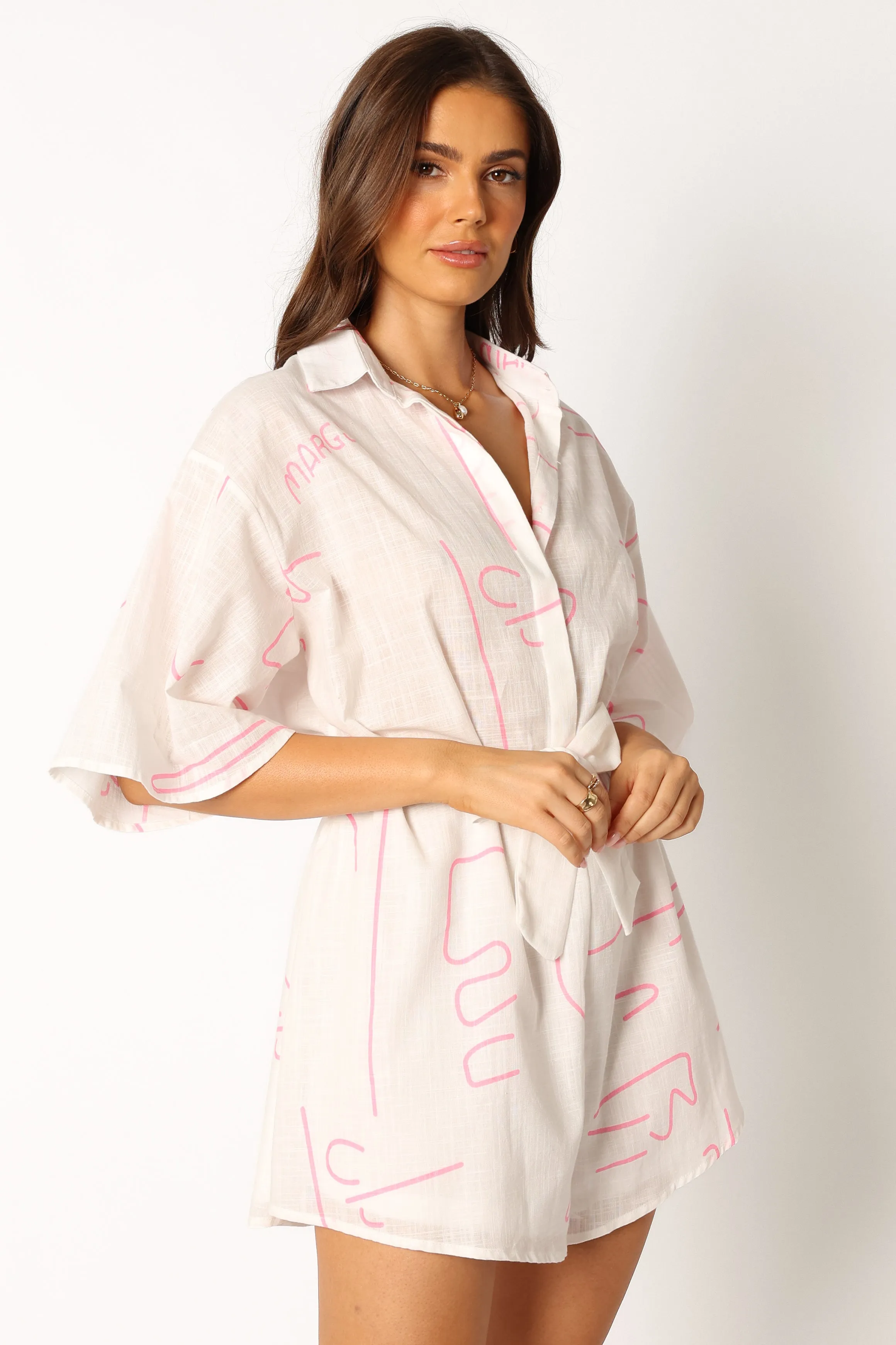 Kellie Romper - White sold by Petal & Pup product image thumbnail 5