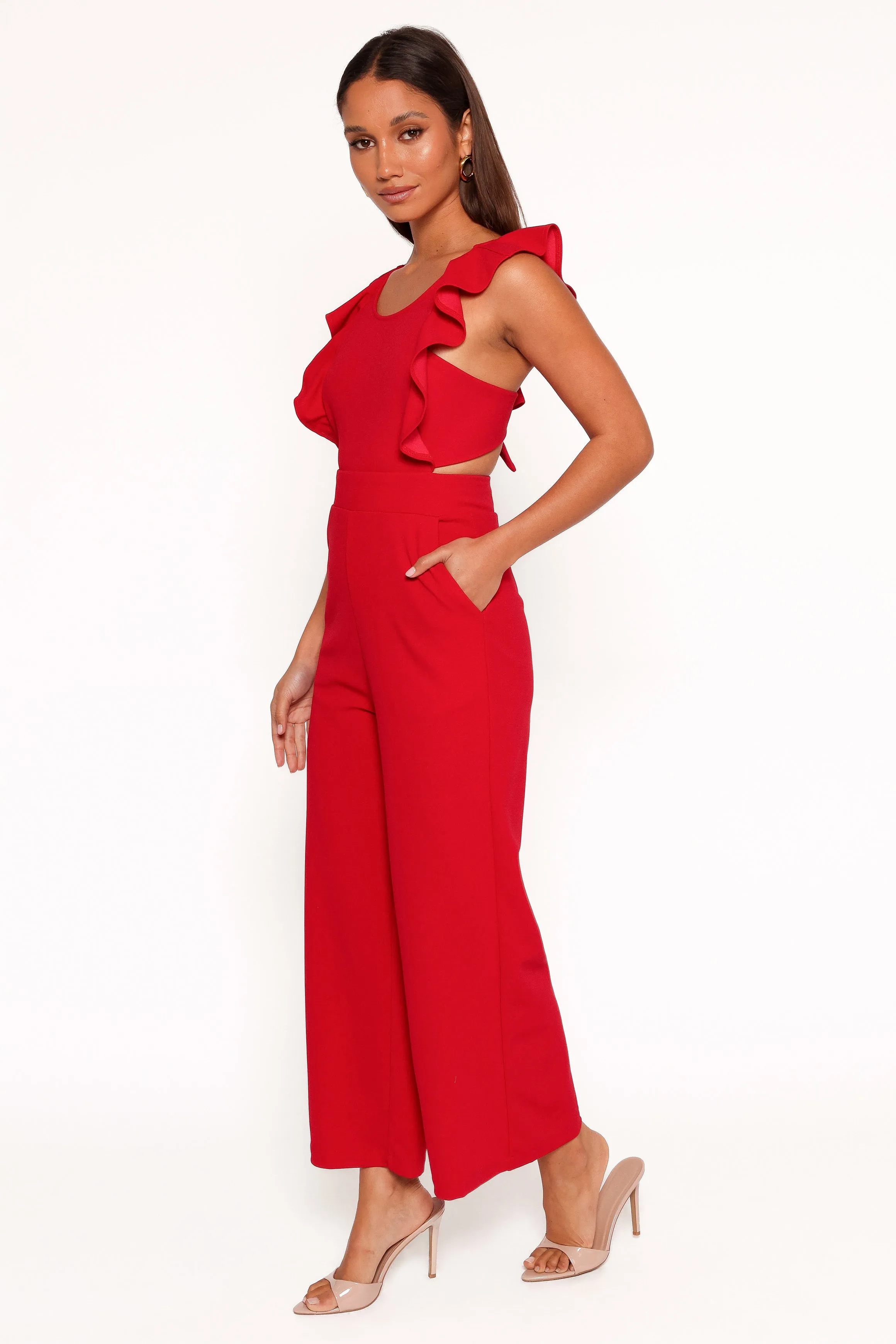 Mills Jumpsuit - Red sold by Petal & Pup product image thumbnail 4
