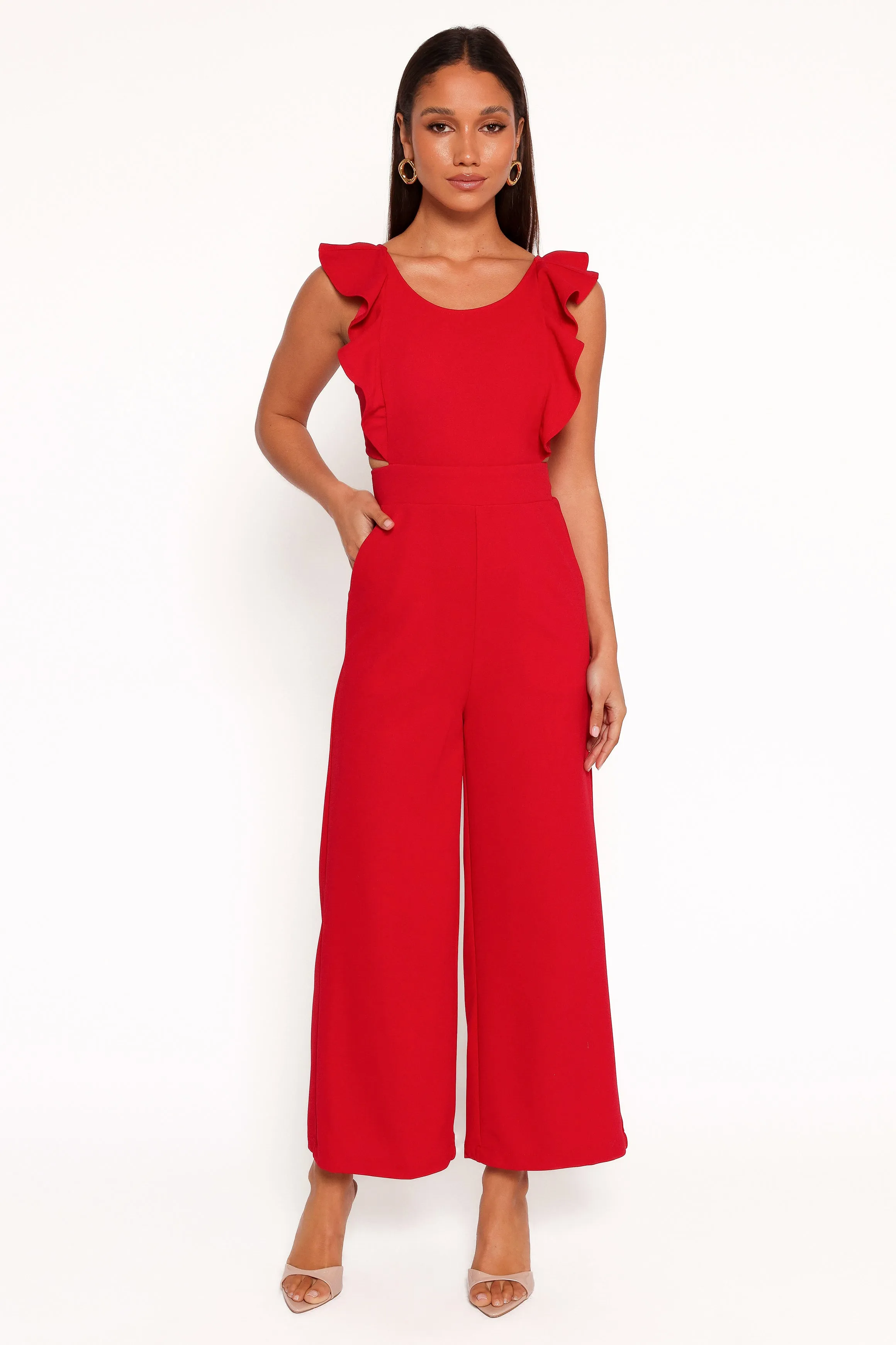 Mills Jumpsuit - Red sold by Petal & Pup product image thumbnail 3