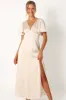 Casper Maxi Dress - Pearl sold by Petal & Pup