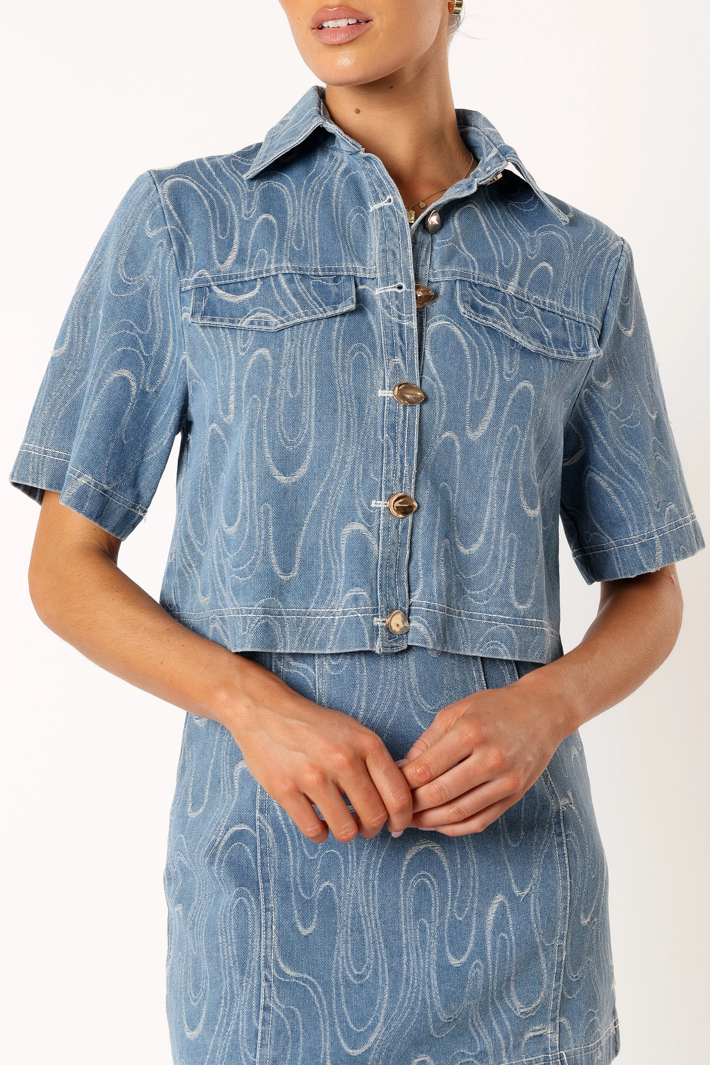 Tammy Two Piece Set - Blue Denim sold by Petal & Pup product image thumbnail 3