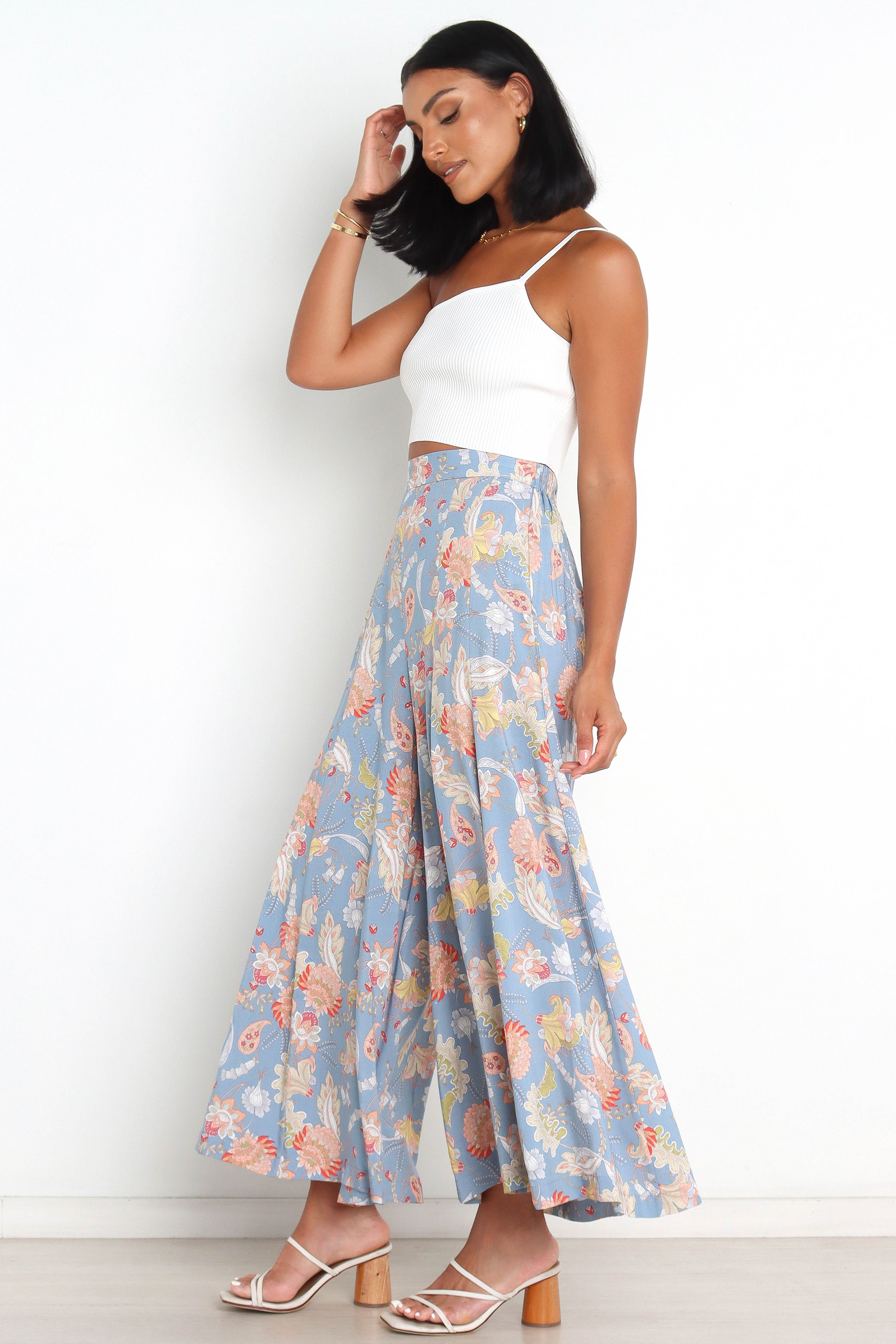 Bonney Pants - Blue Floral sold by Petal & Pup product image thumbnail 3