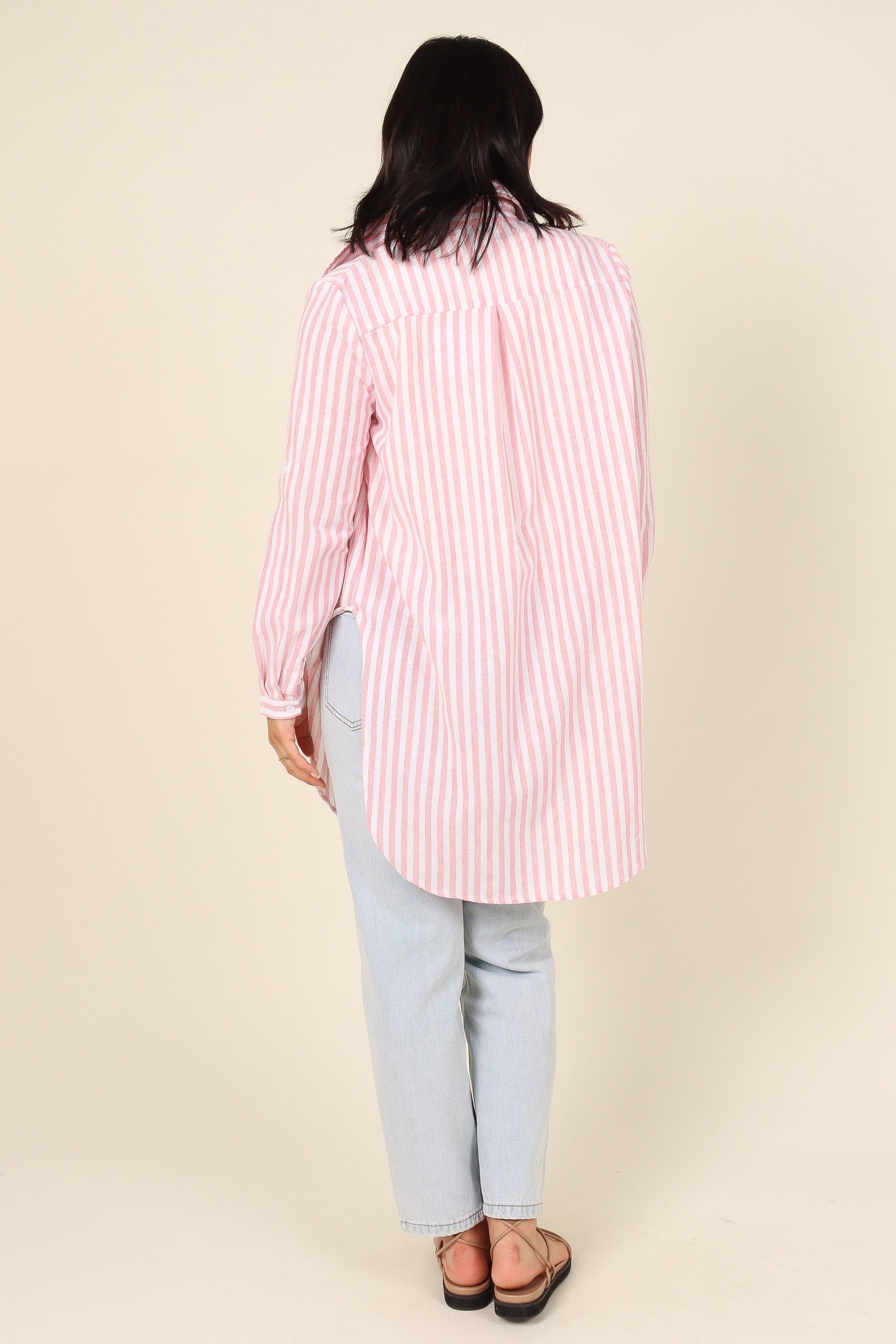 Natalia Shirt - Pink Stripe sold by Petal & Pup product image thumbnail 6