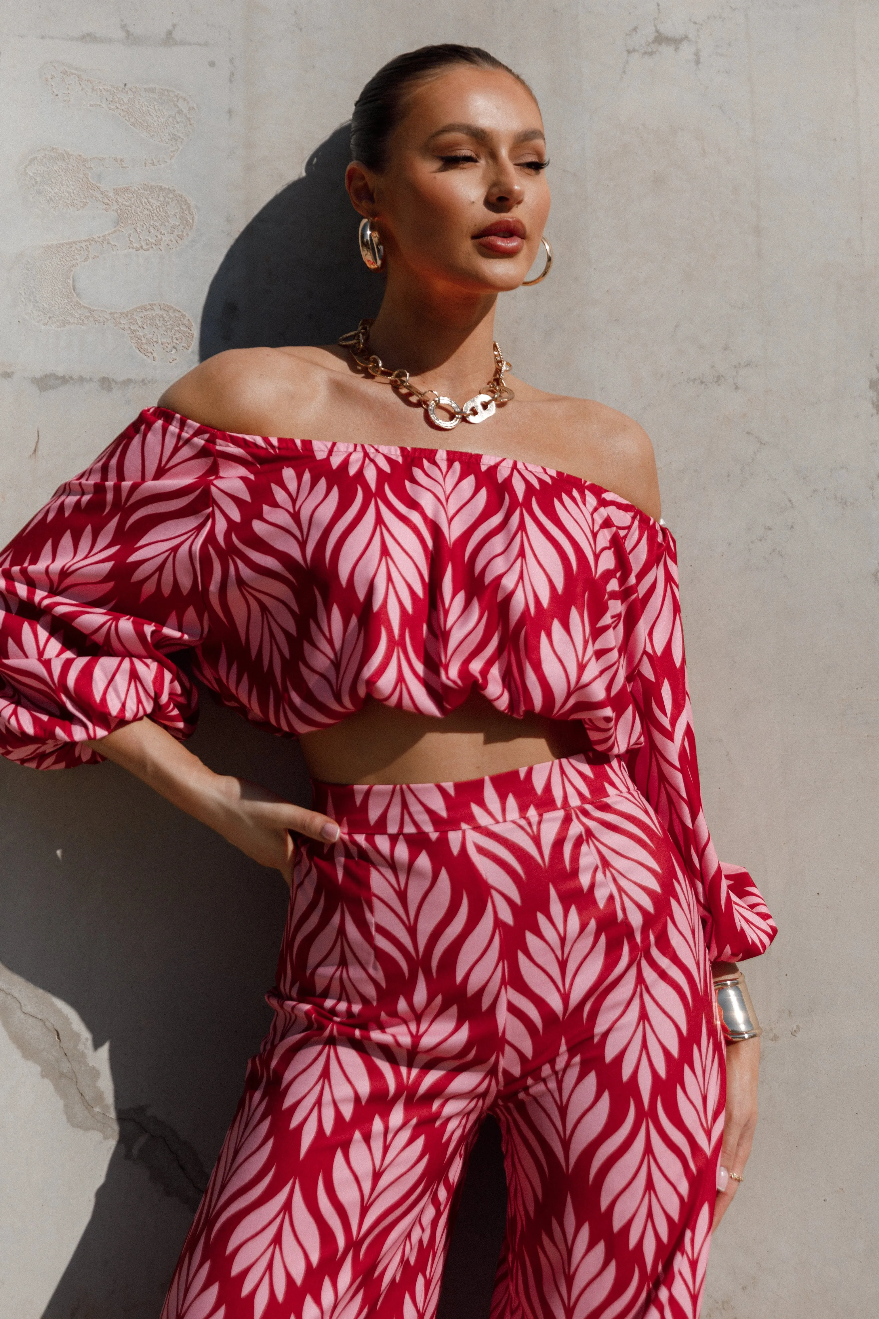 Alexia Off Shoulder Top - Pink sold by Petal & Pup product image thumbnail 2