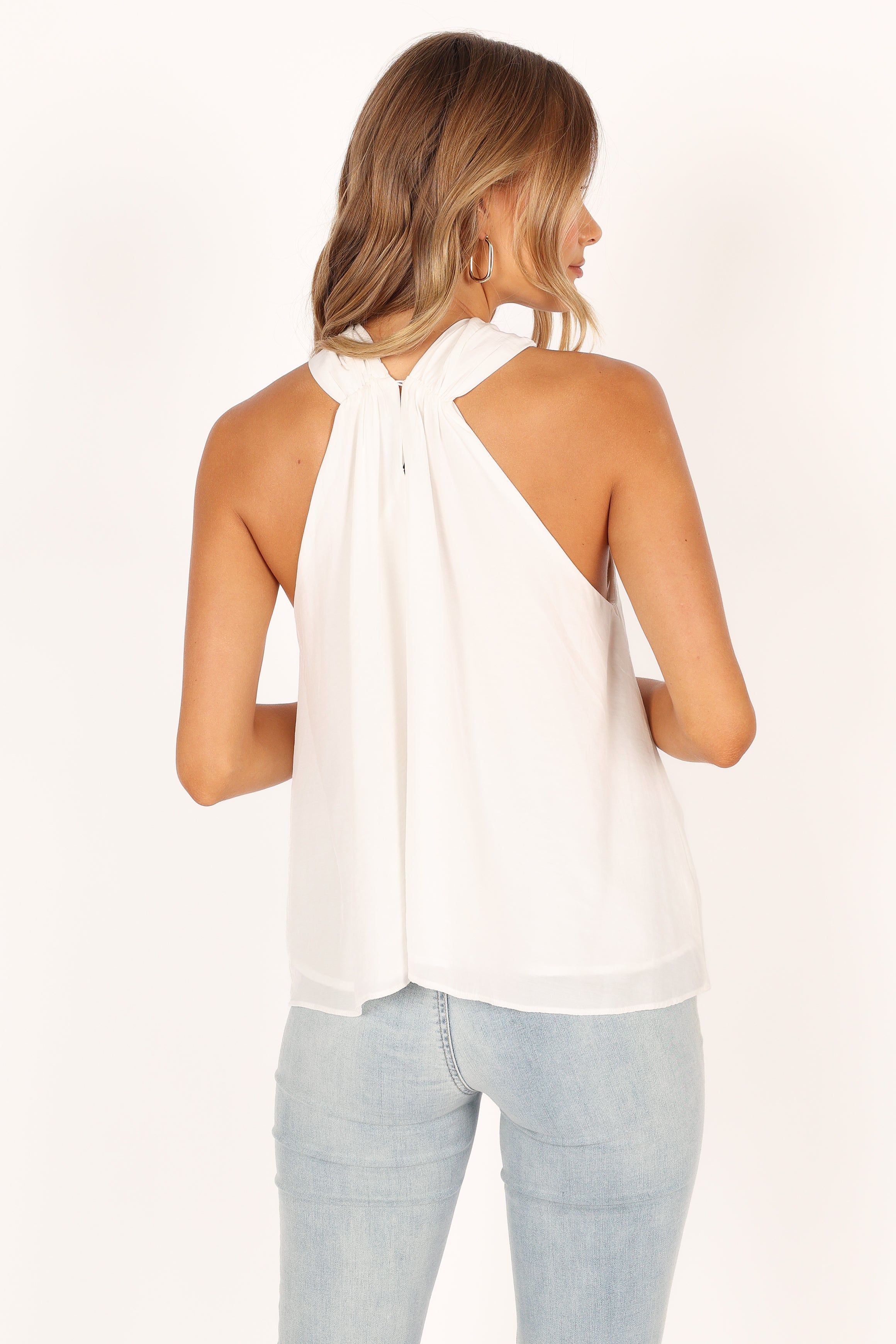 Jilly Halter Top - Off White sold by Petal & Pup product image thumbnail 6