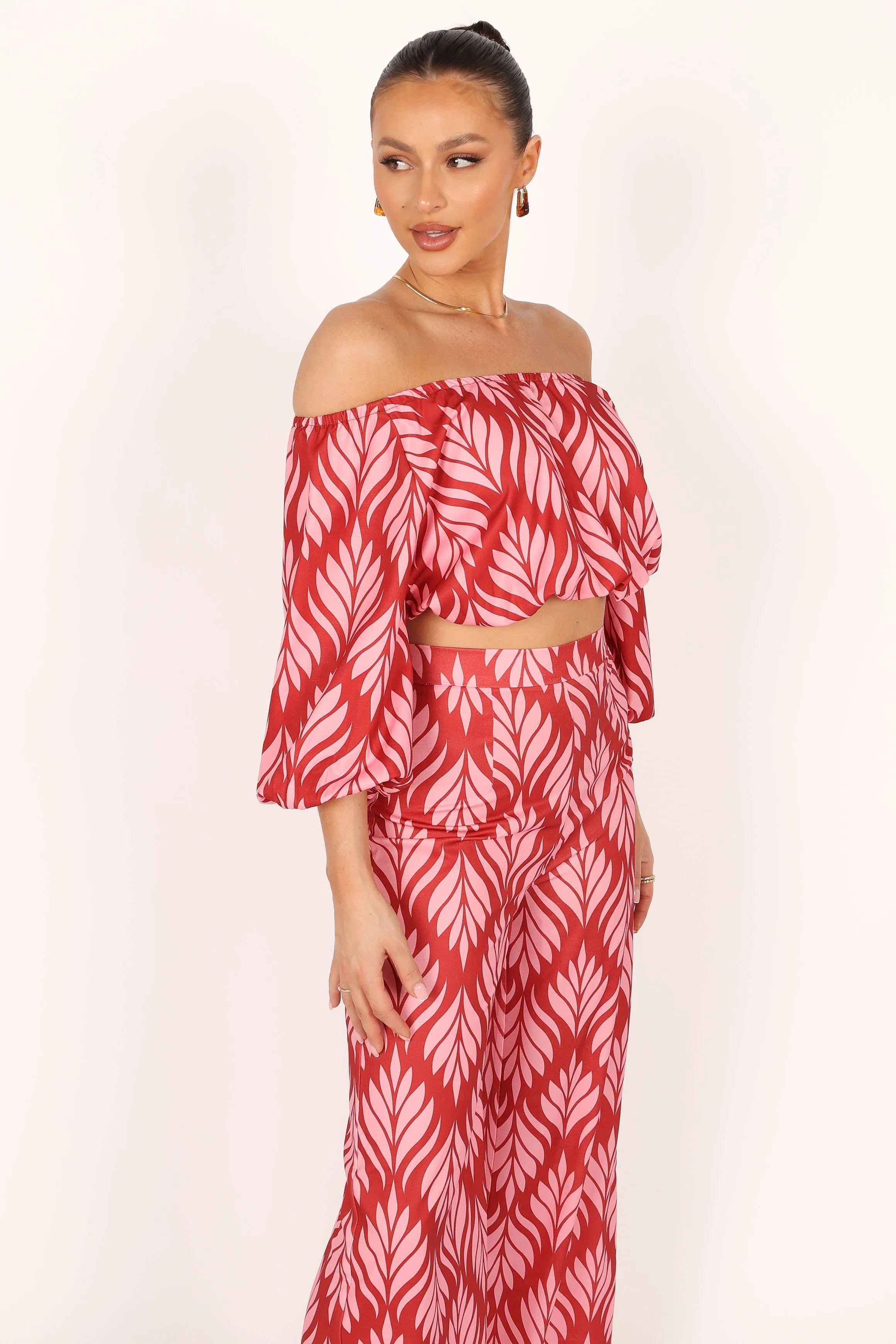 Alexia Off Shoulder Top - Pink sold by Petal & Pup product image thumbnail 5