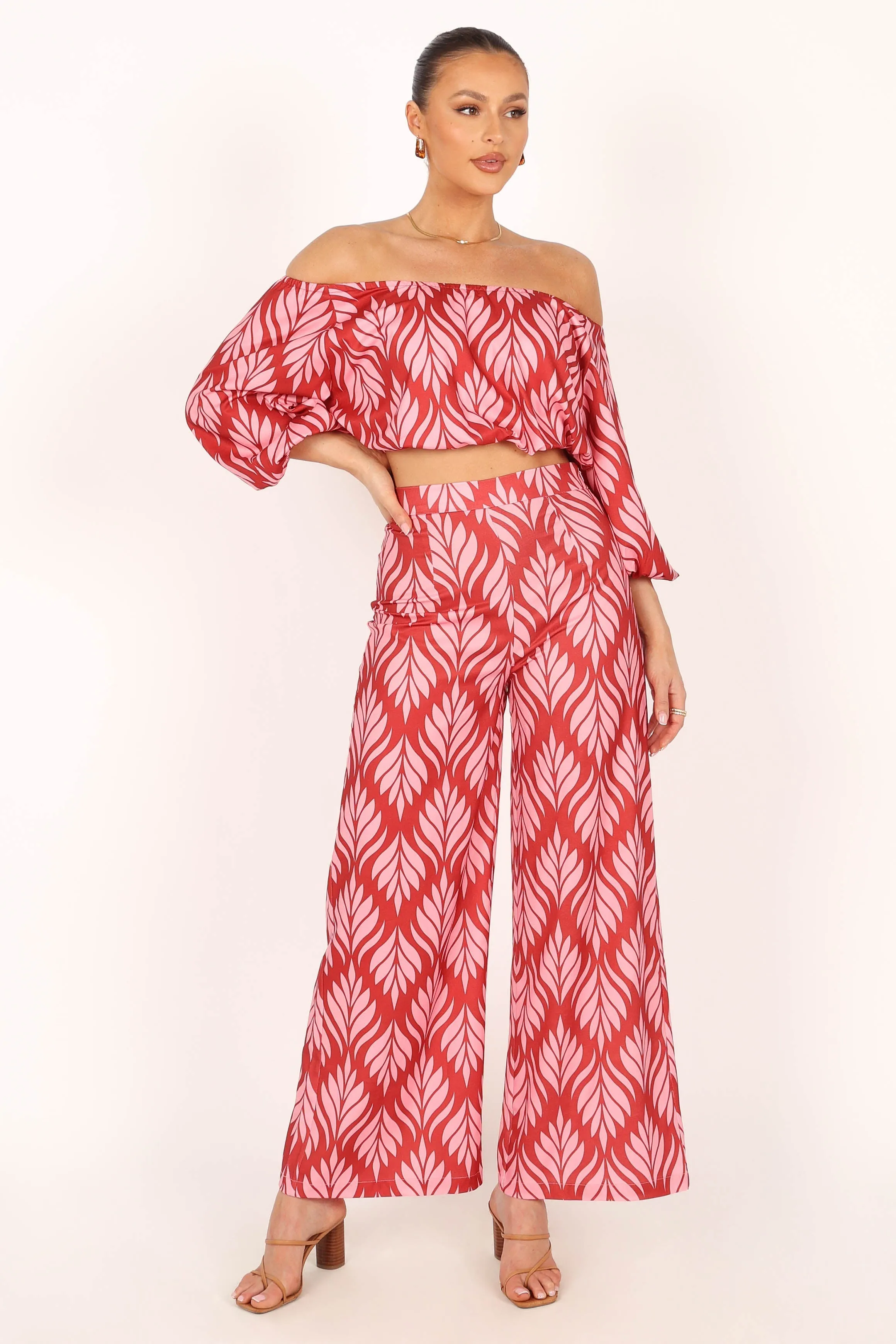Alexia Off Shoulder Top - Pink sold by Petal & Pup product image thumbnail 4