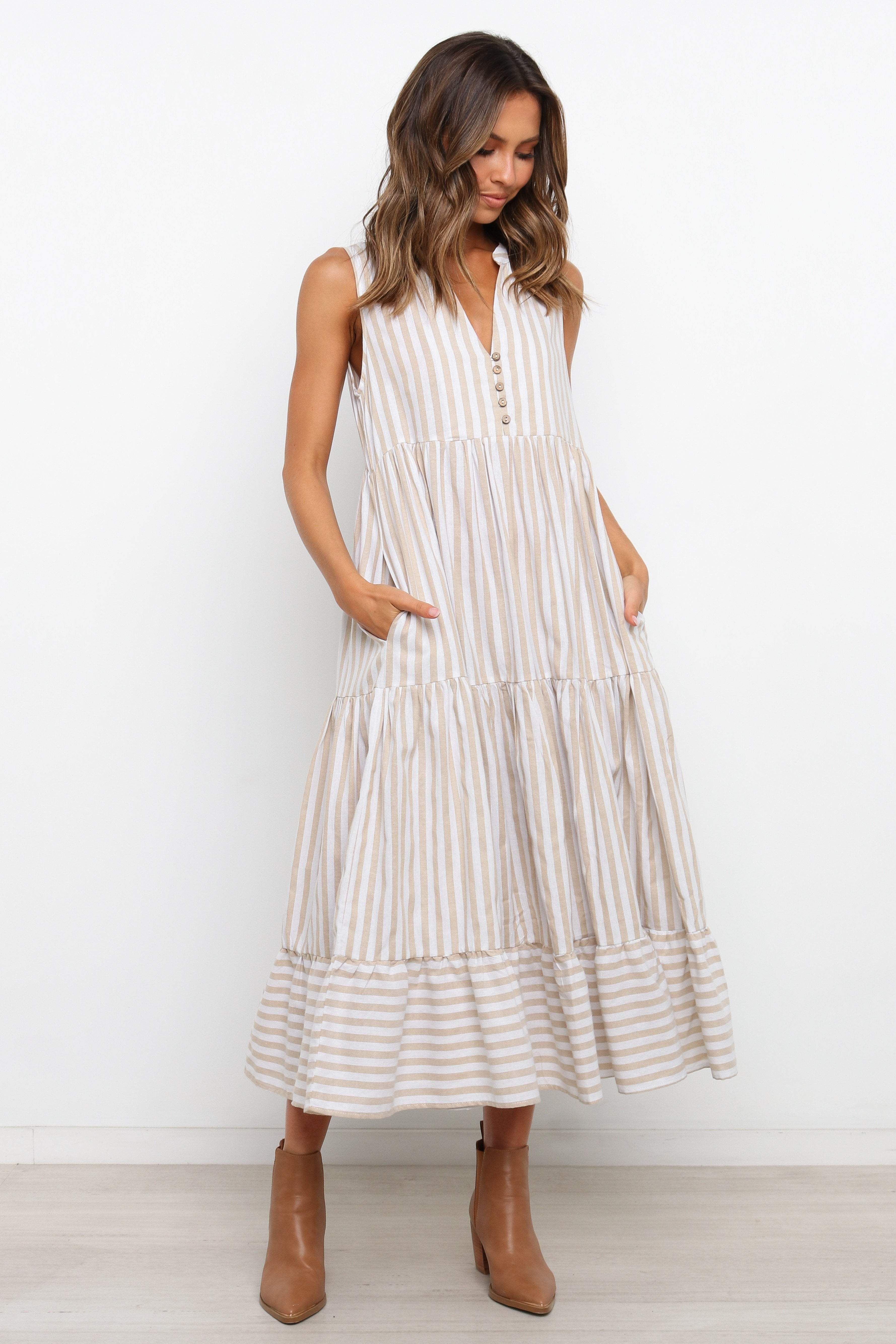 Honah Dress - Beige sold by Petal & Pup product image thumbnail 2