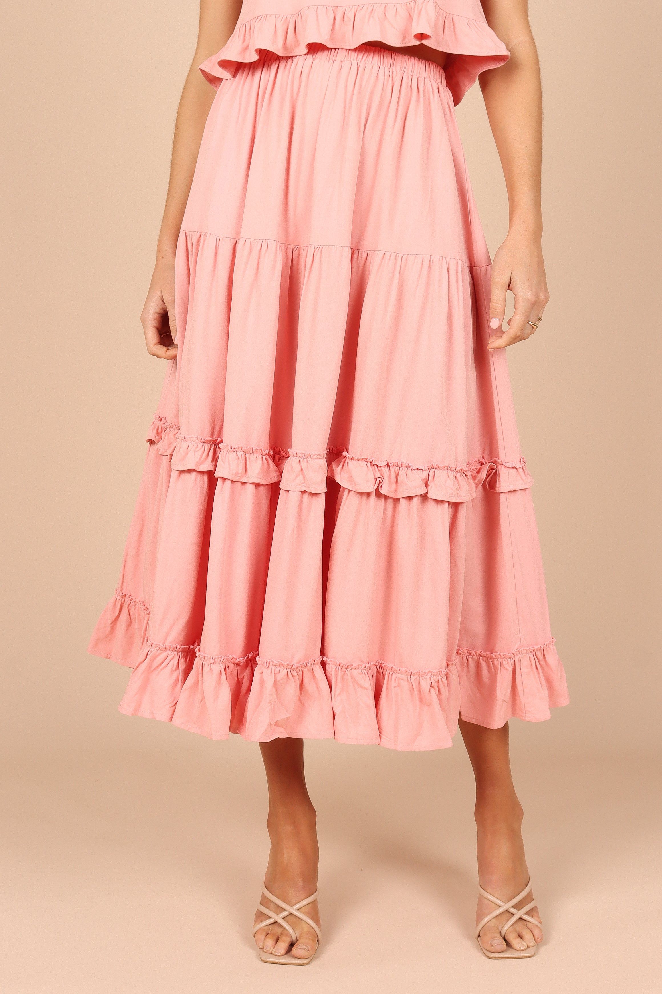 Pissaro Maxi Skirt - Blush Pink sold by Petal & Pup product image thumbnail 4