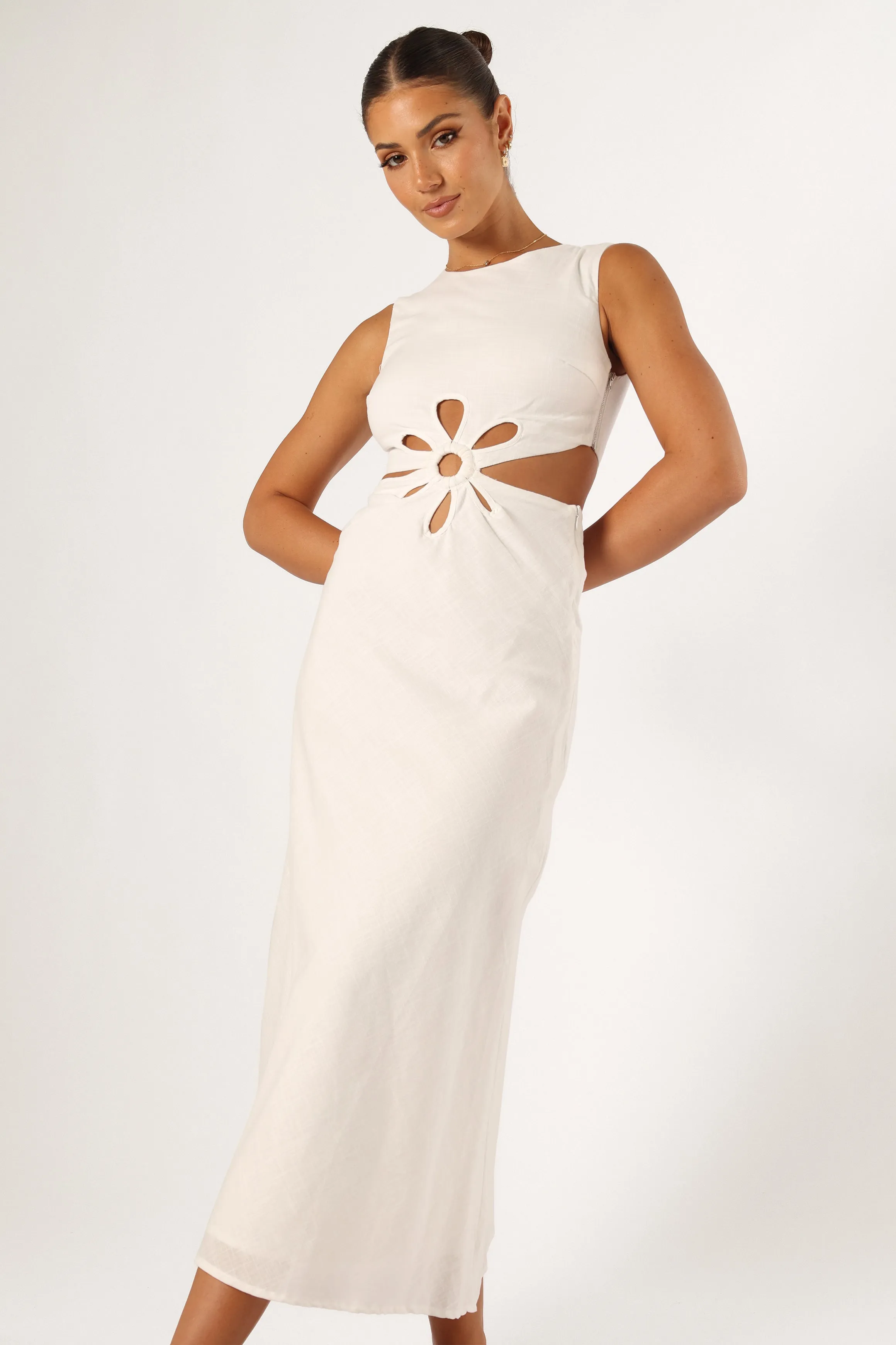Sola Midi Dress - White sold by Petal & Pup product image thumbnail 2