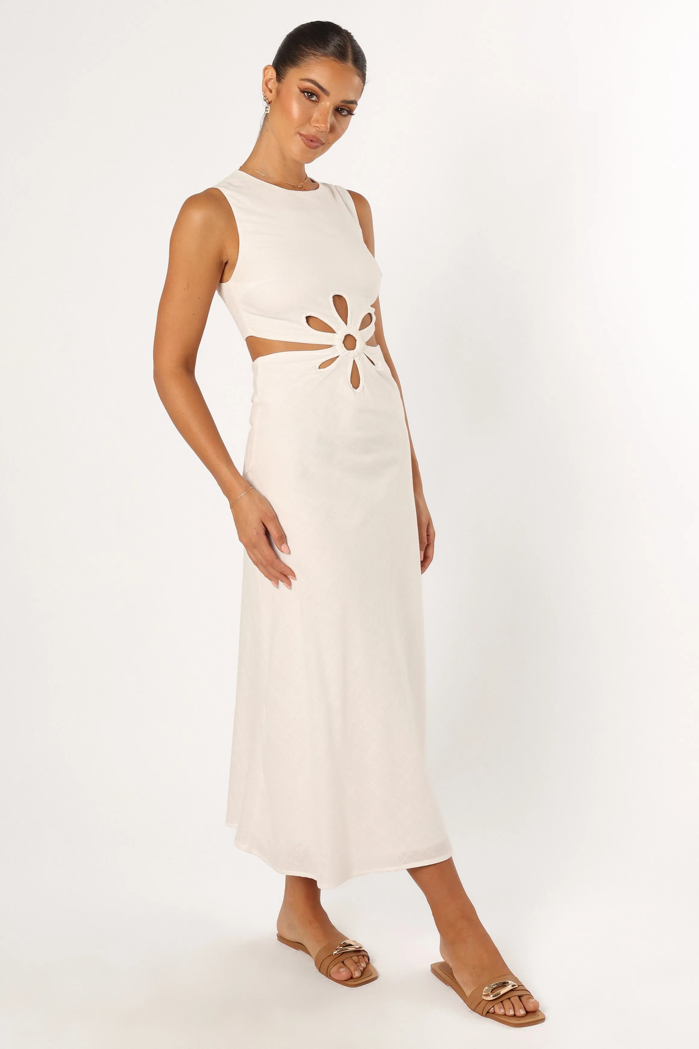 Sola Midi Dress - White sold by Petal & Pup product image thumbnail 5