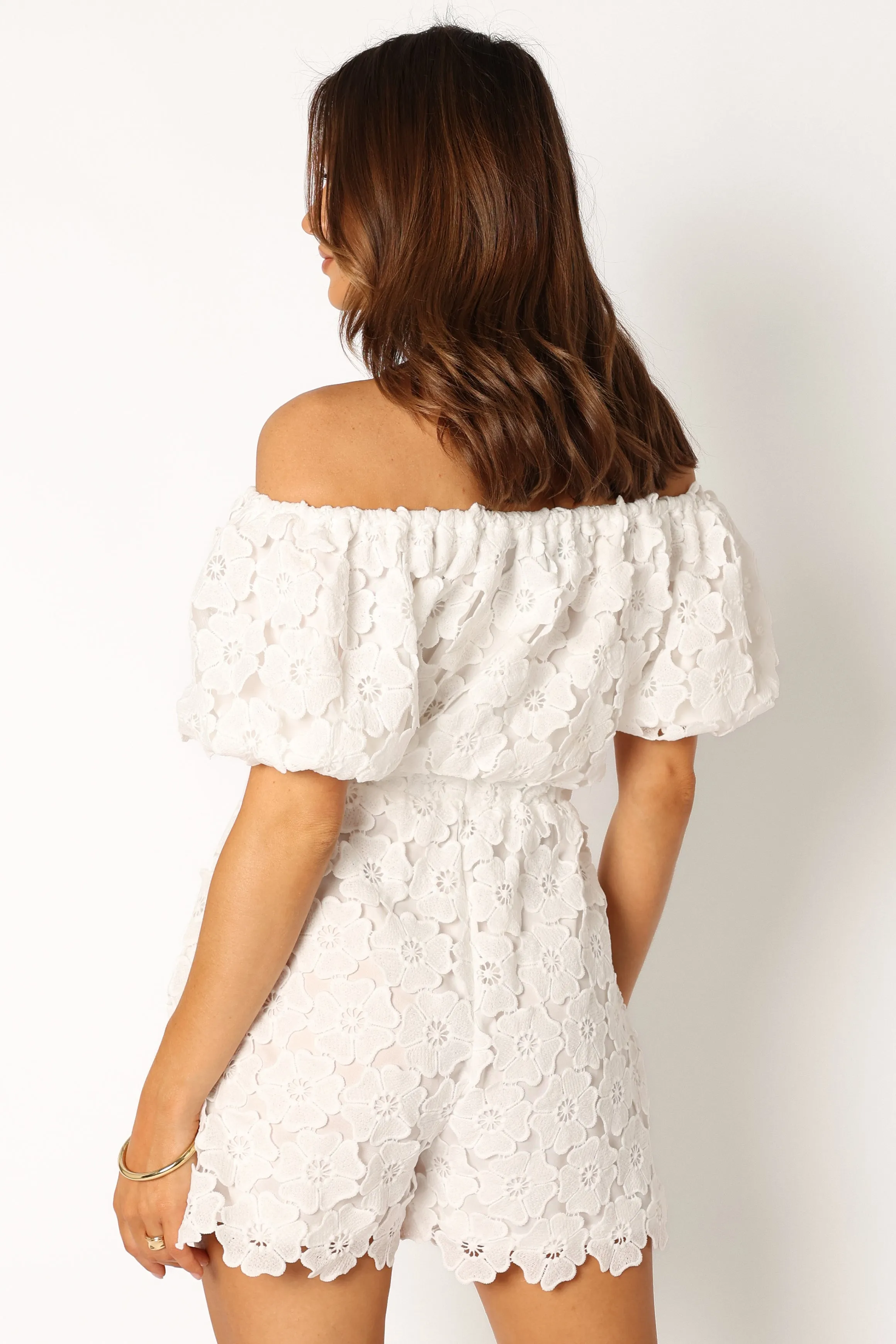 Lilly Romper - White sold by Petal & Pup product image thumbnail 5