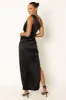 Nadia One Shoulder Maxi Dress - Black sold by Petal & Pup