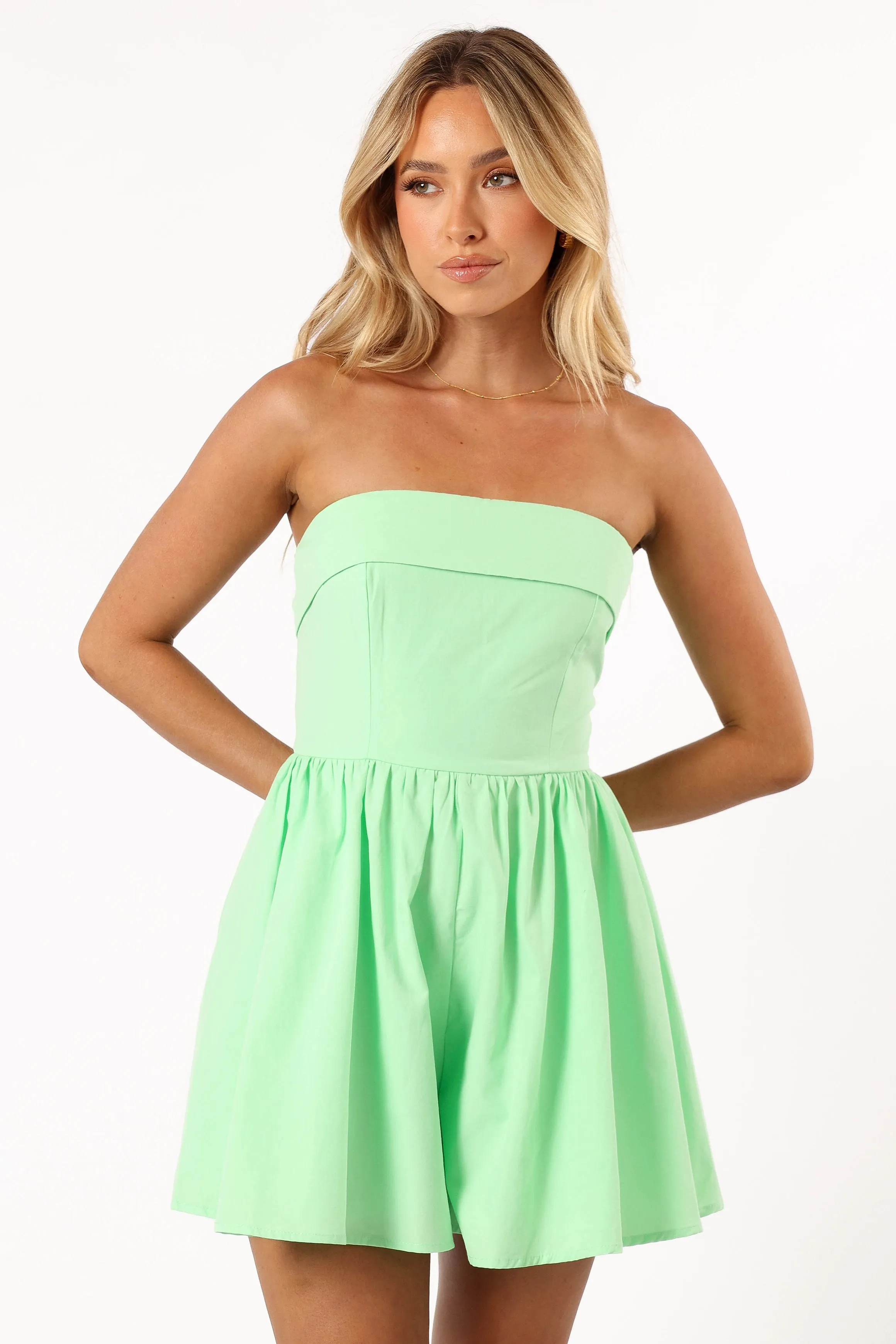 Beatrice Romper - Apple Green sold by Petal & Pup product image thumbnail 4