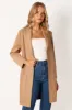 Veda Faux Suede Long Jacket - Tan sold by Petal & Pup