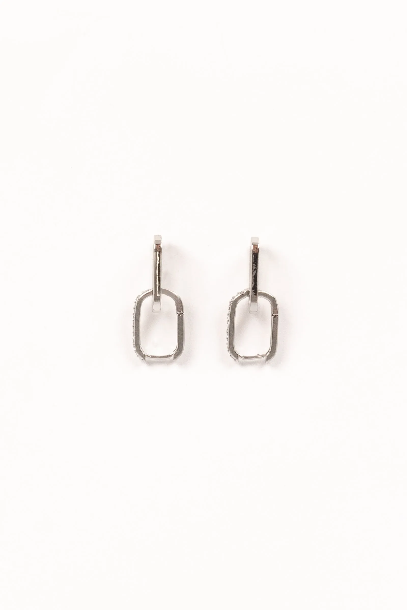 Teagan Double Hoop Earrings - Silver sold by Petal & Pup product image thumbnail 2