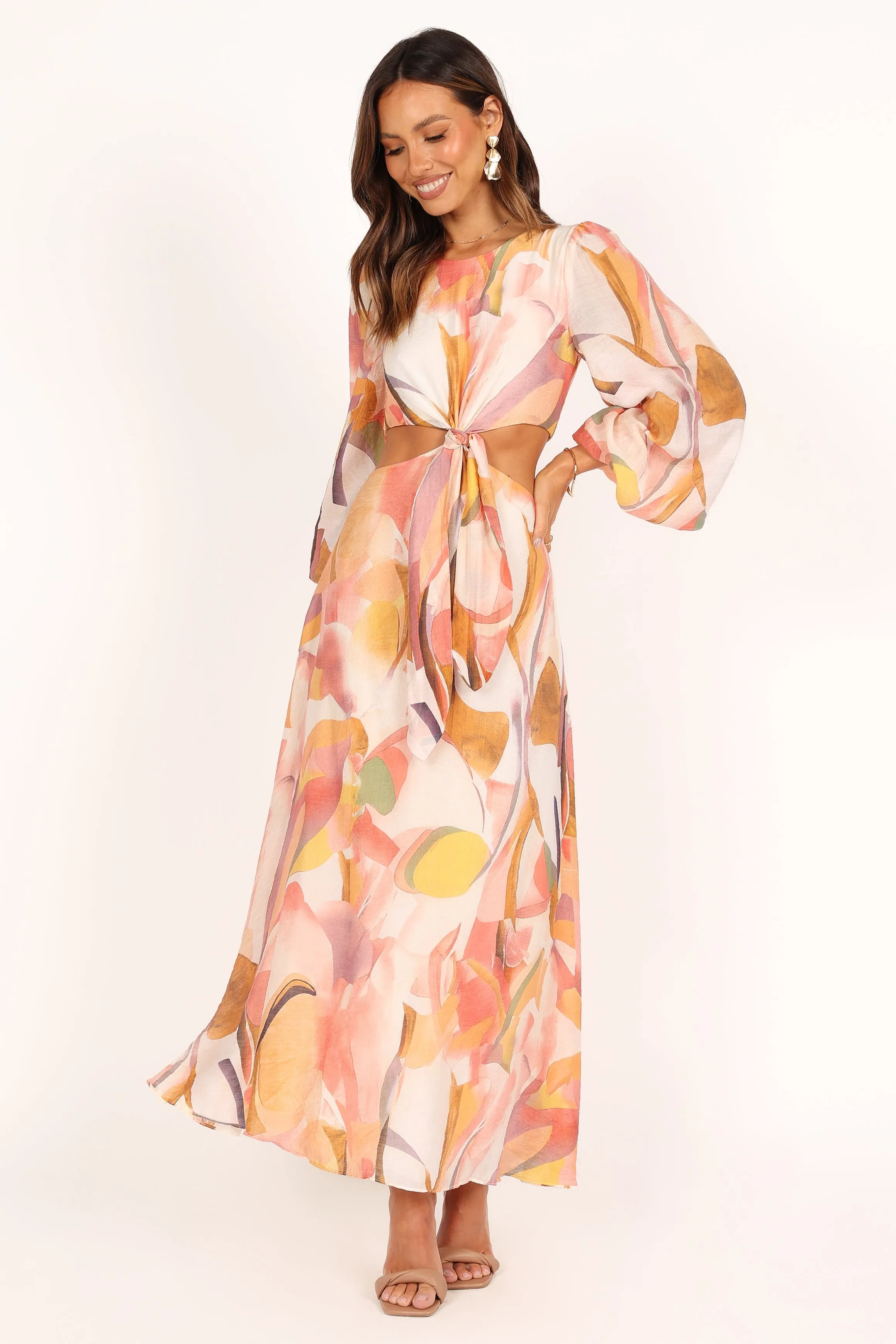 Laquin Long Sleeve Maxi Dress - Pink sold by Petal & Pup