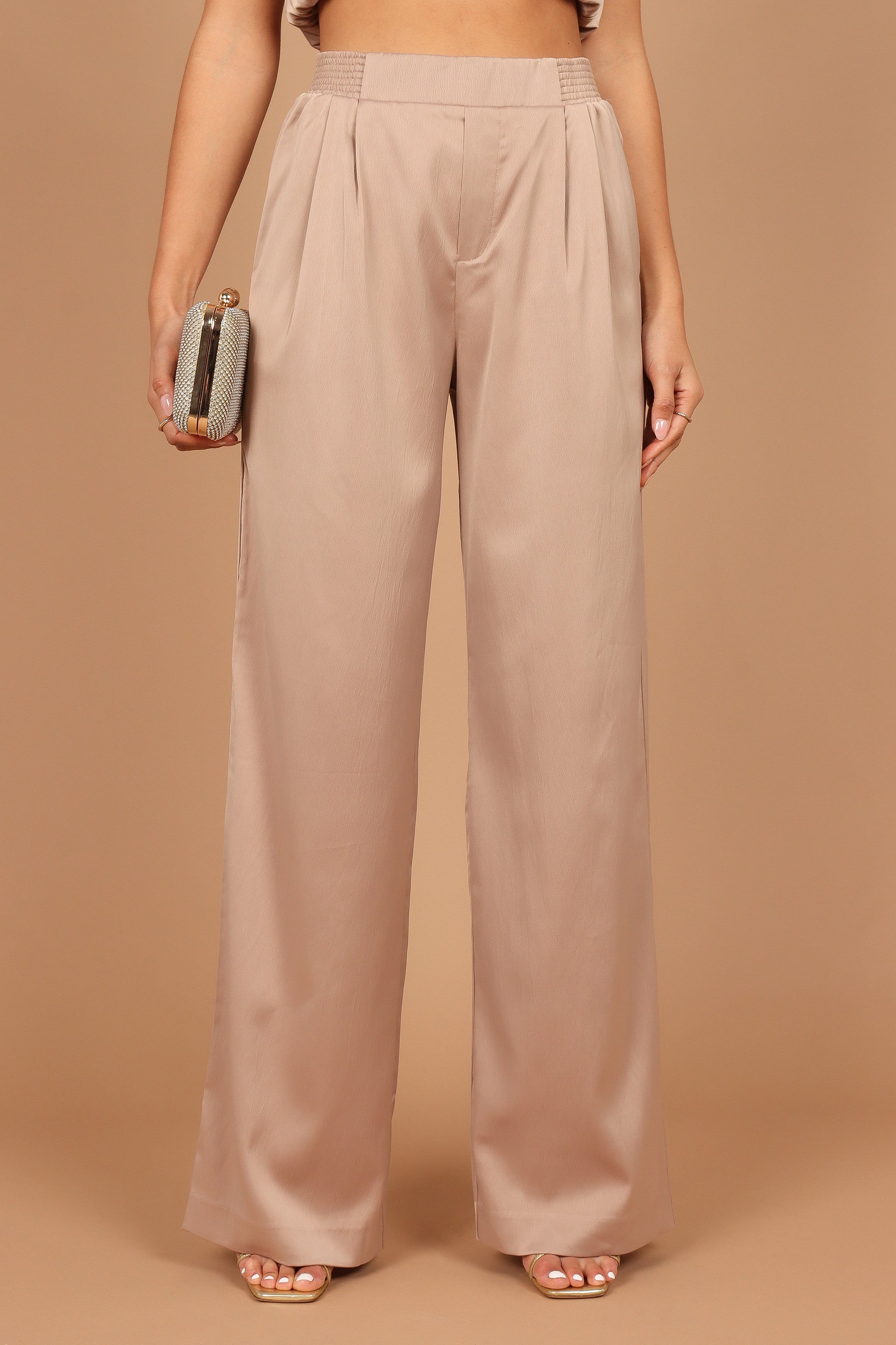 Elia Crop Top and Palazzo Pant Set - Mocha sold by Petal & Pup product image thumbnail 6