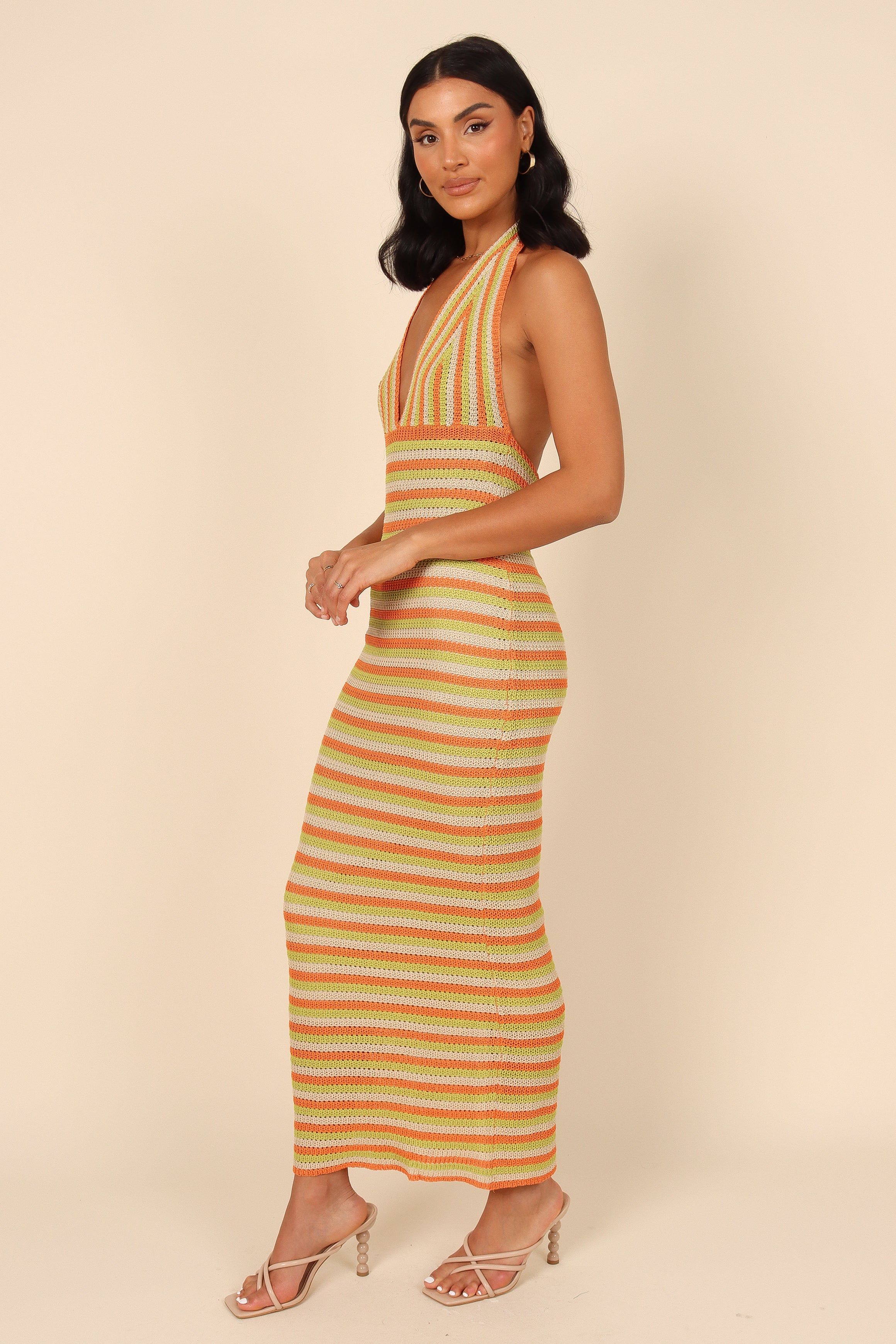 Ruby Crochet Maxi Dress - Orange sold by Petal & Pup product image thumbnail 5