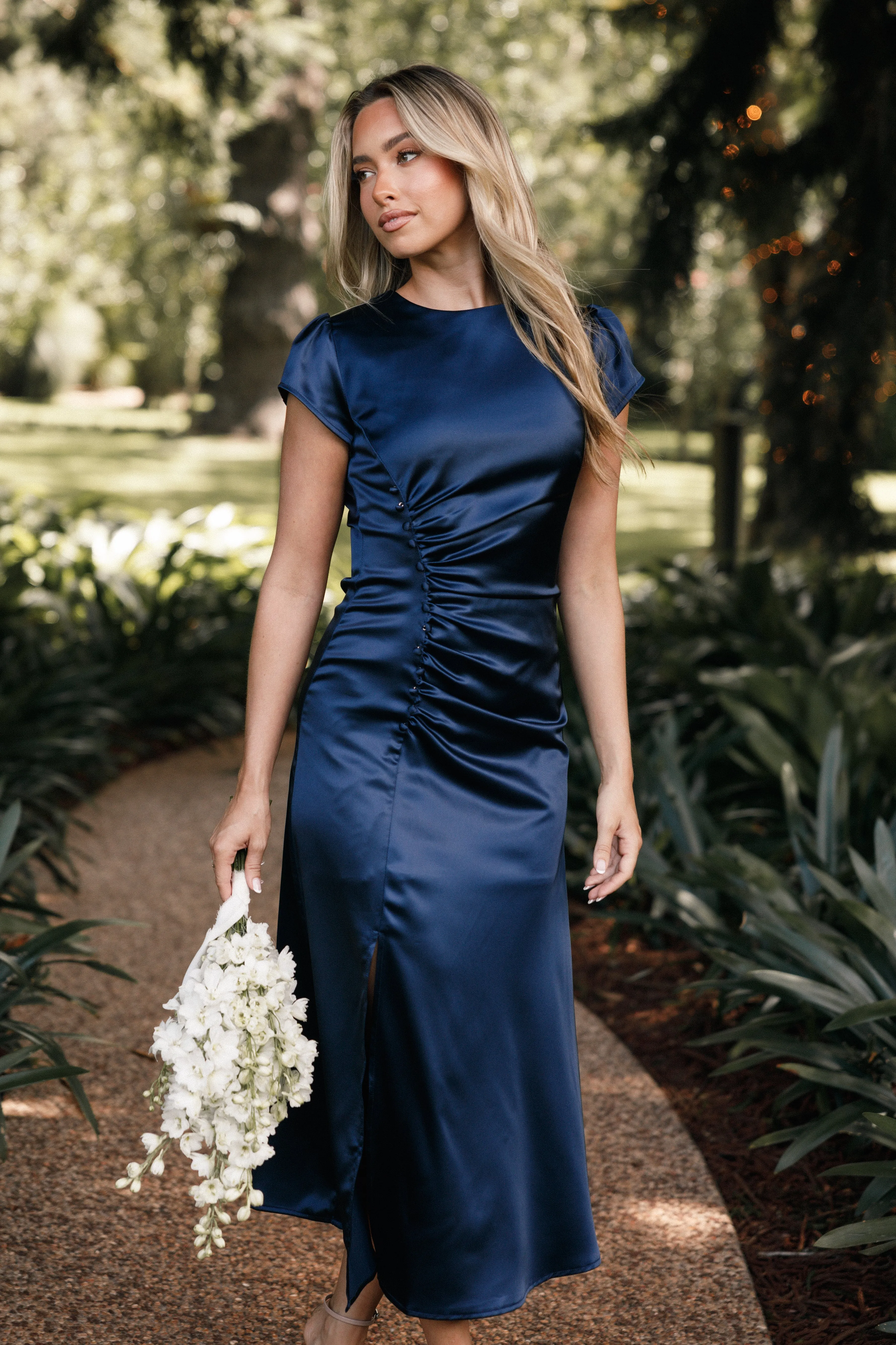 Lisbeth Midi Dress - Navy sold by Petal & Pup product image thumbnail 2