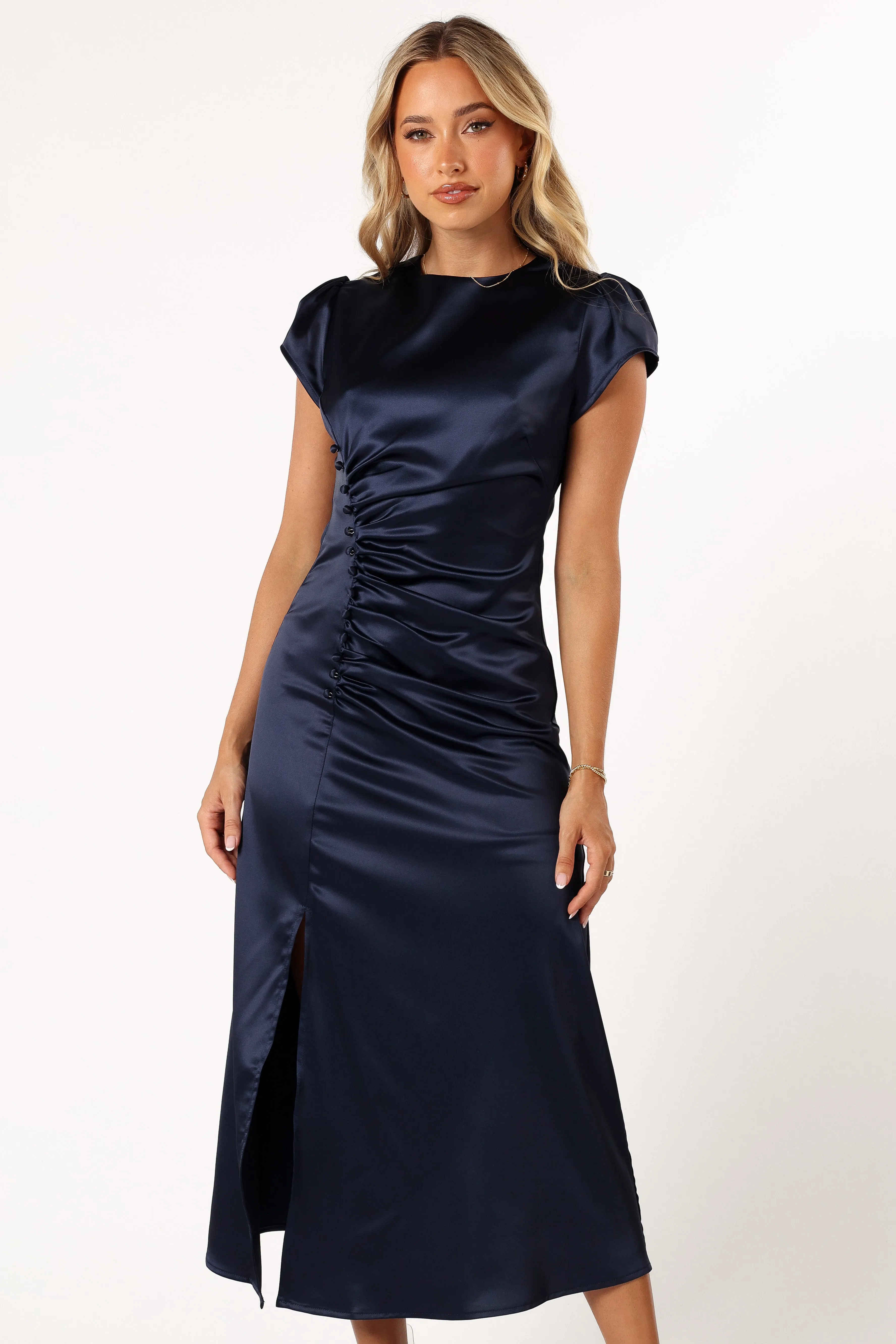 Lisbeth Midi Dress - Navy sold by Petal & Pup product image thumbnail 3