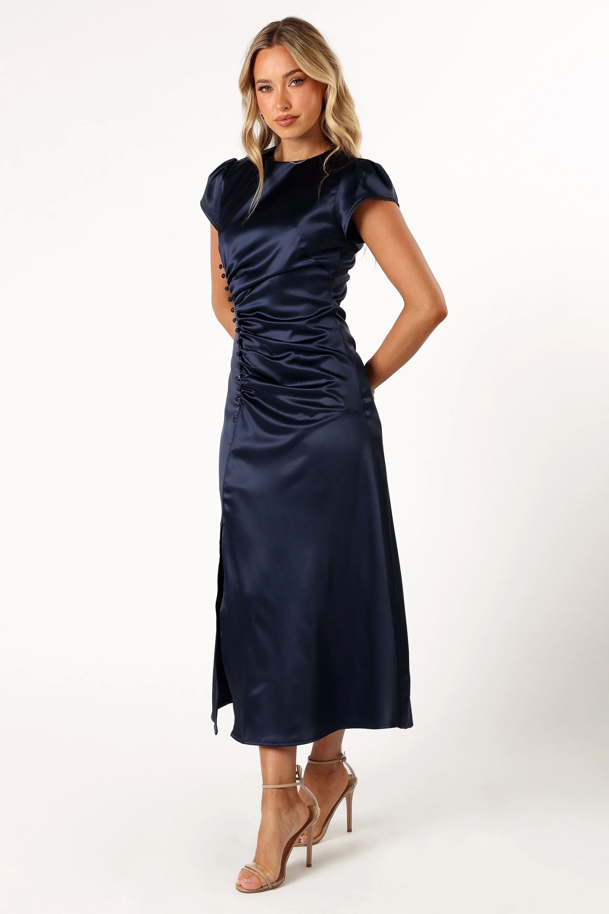 Lisbeth Midi Dress - Navy sold by Petal & Pup product image thumbnail 5