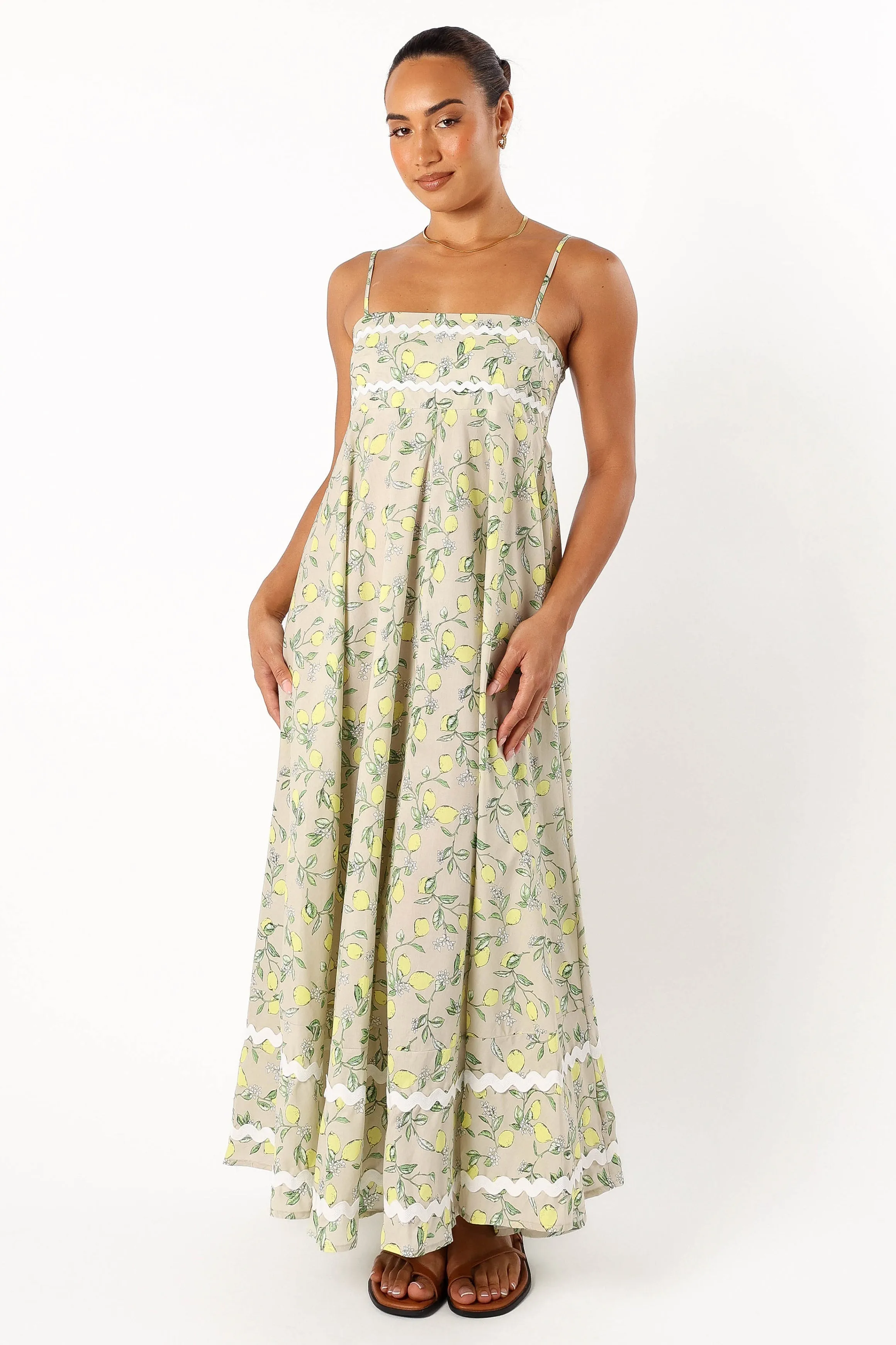 Citrone Midi Dress - Lemon sold by Petal & Pup