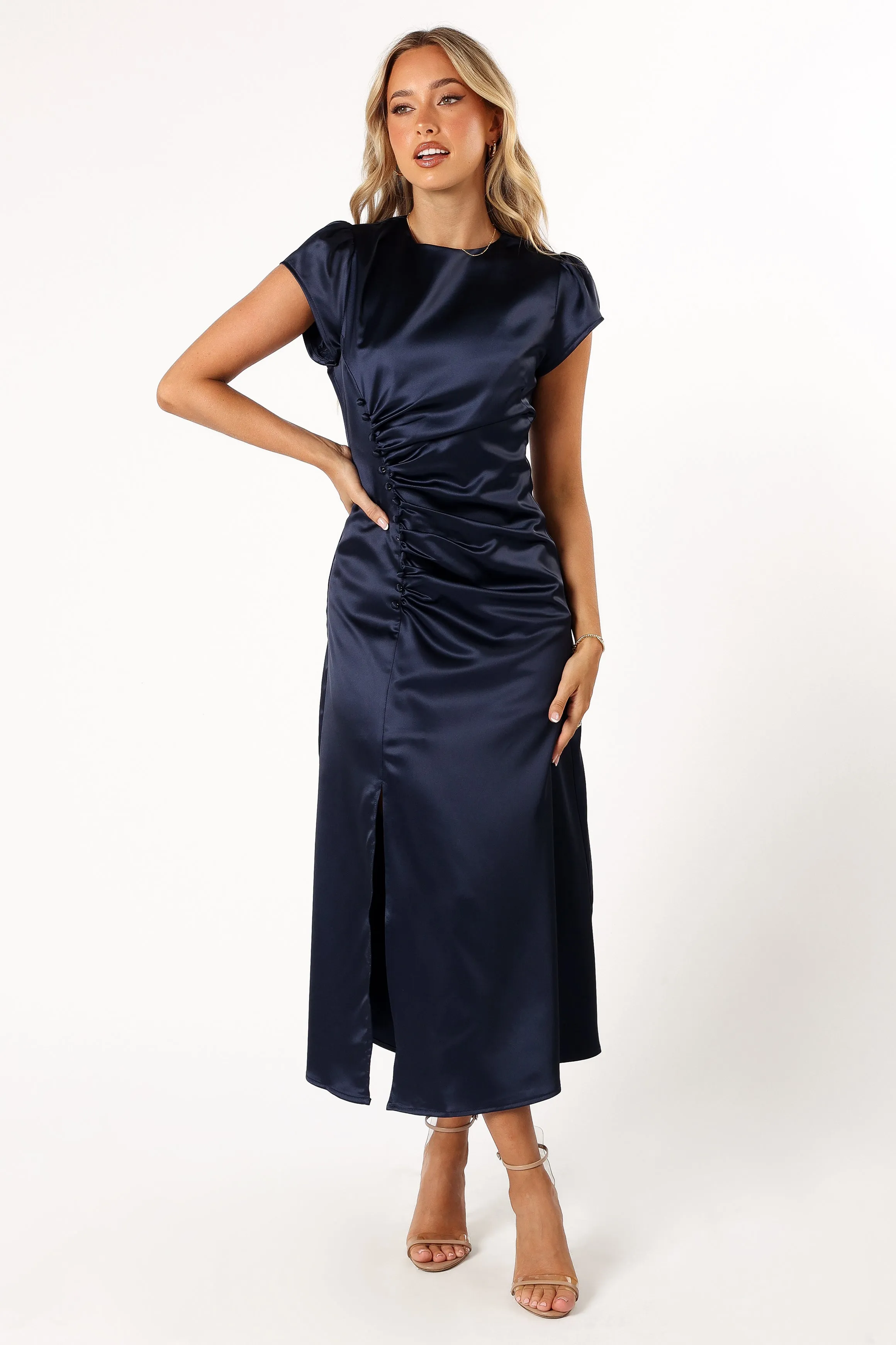 Lisbeth Midi Dress - Navy sold by Petal & Pup product image thumbnail 4