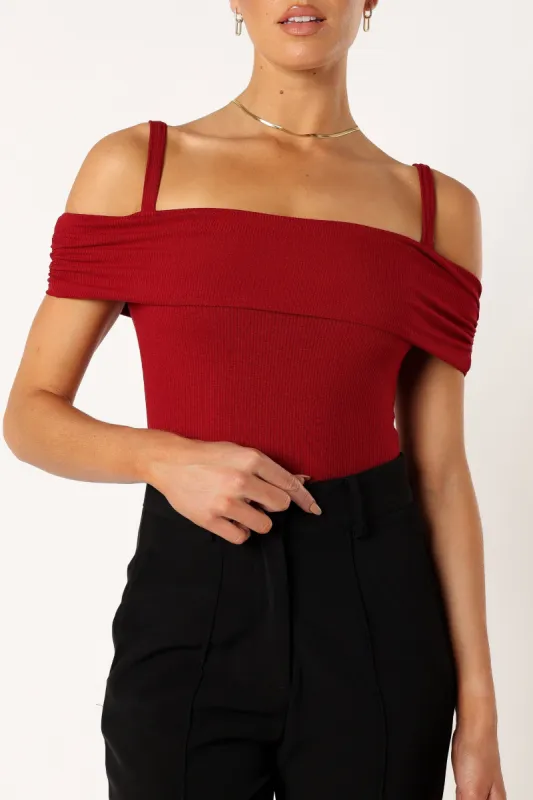 Ryder Bodysuit - Wine sold by Petal & Pup