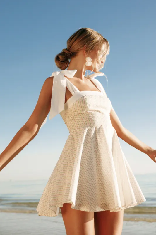 Polina Mini Dress - Wave Stripe sold by Petal & Pup