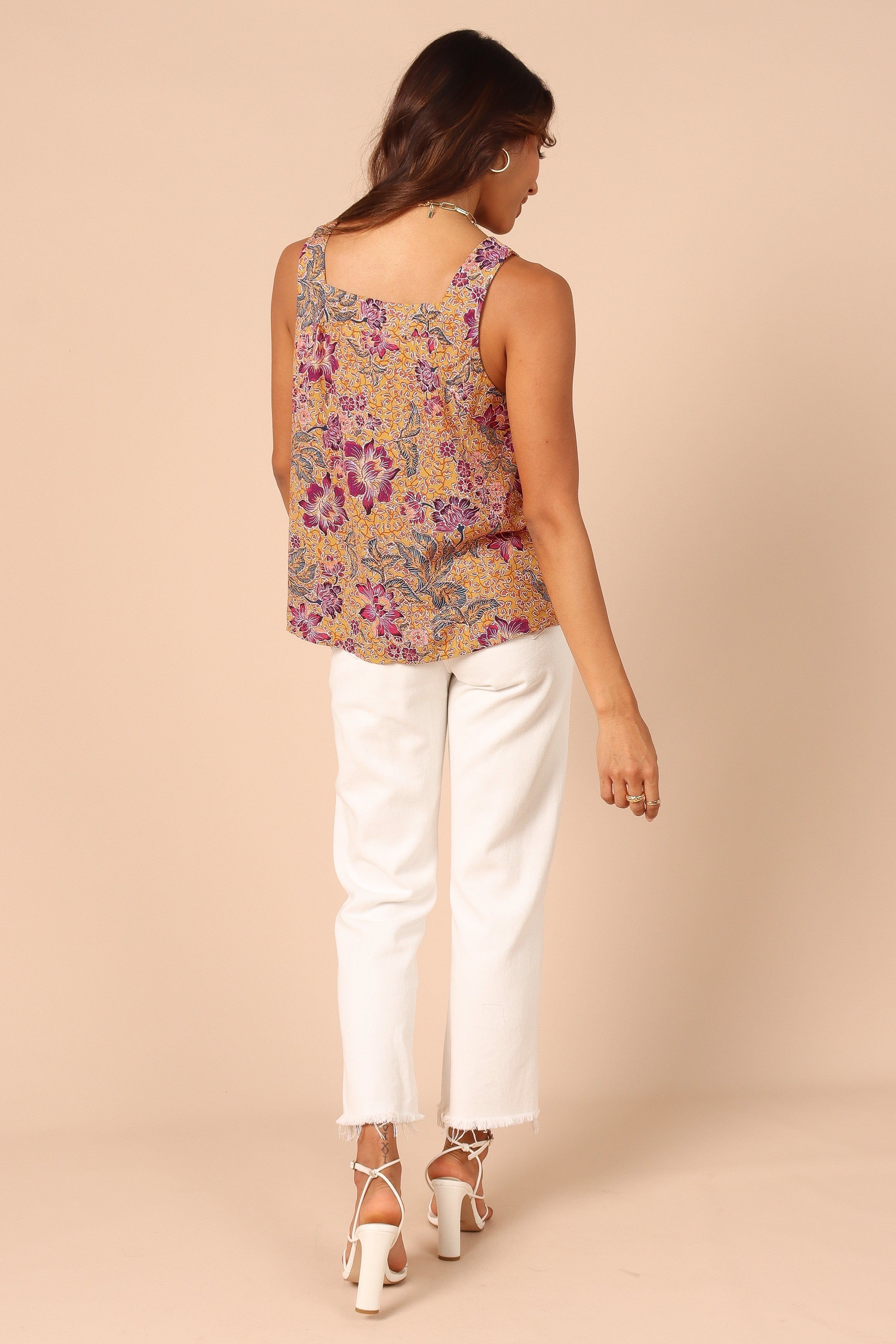 Grace Top - Tan Floral sold by Petal & Pup product image thumbnail 2