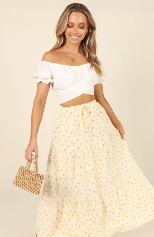 Adelaide Skirt - Cream sold by Petal & Pup
