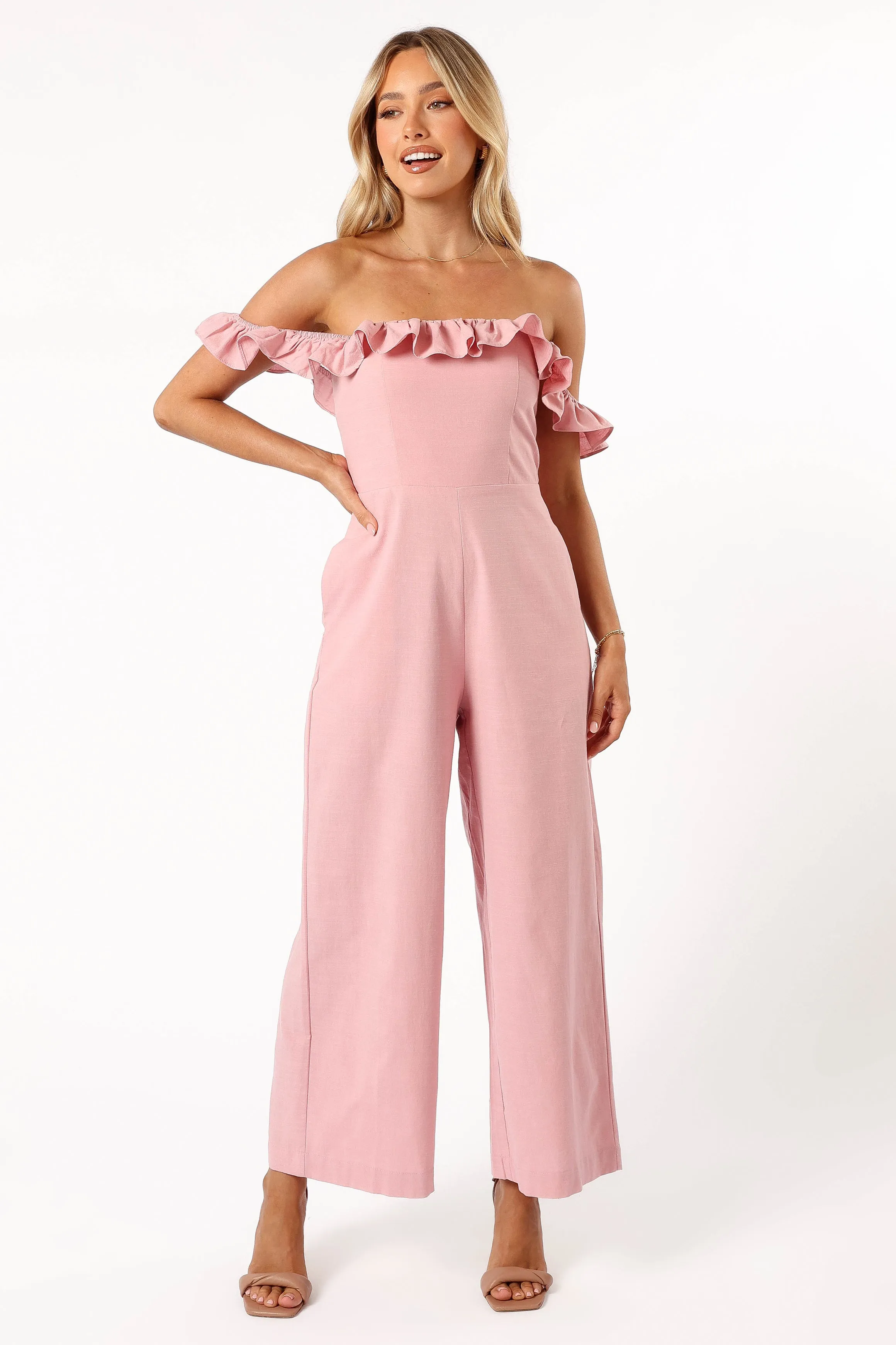 Charlotte Jumpsuit - Pink sold by Petal & Pup