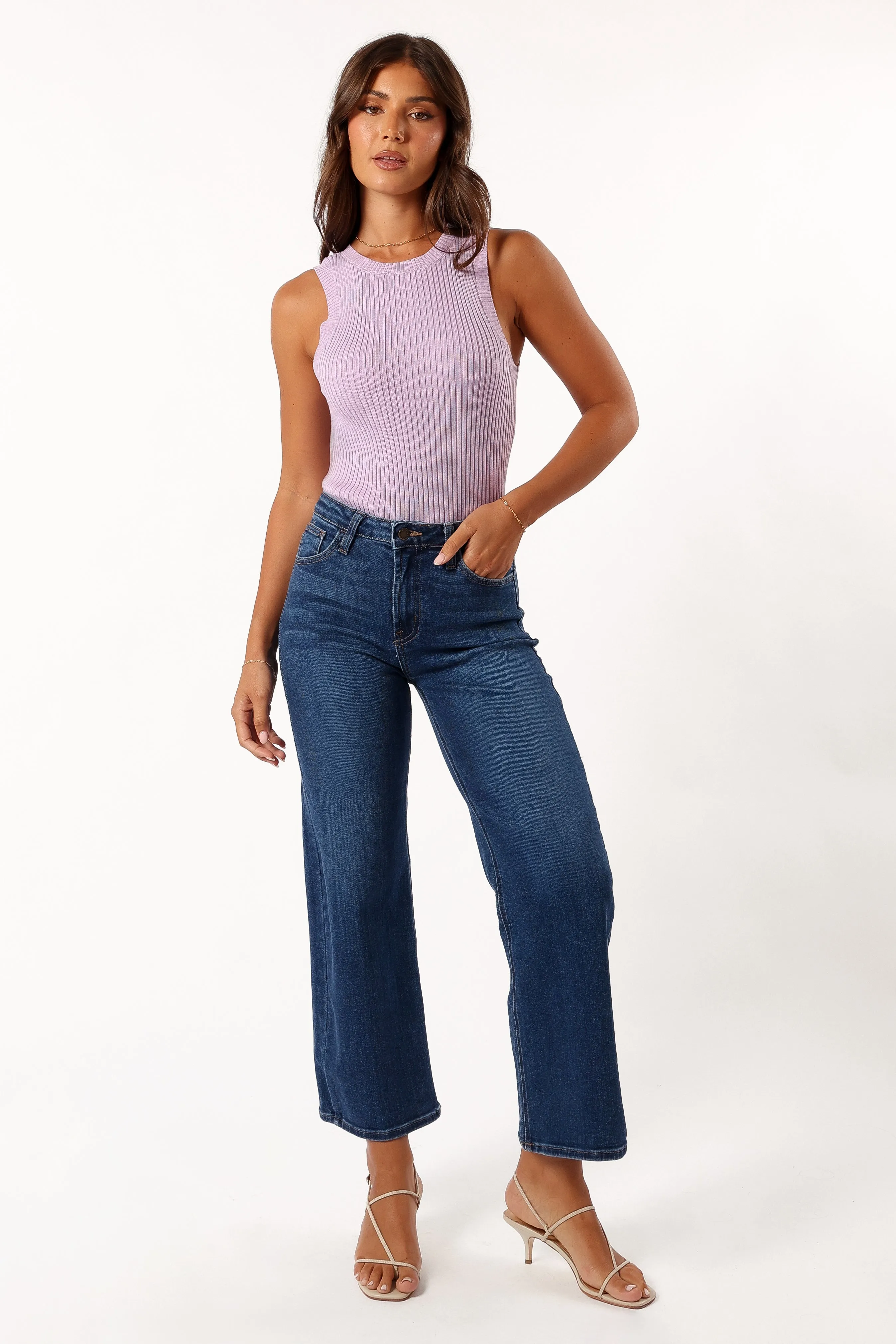 Colson Ribbed Knit Top - Lavender sold by Petal & Pup product image thumbnail 5