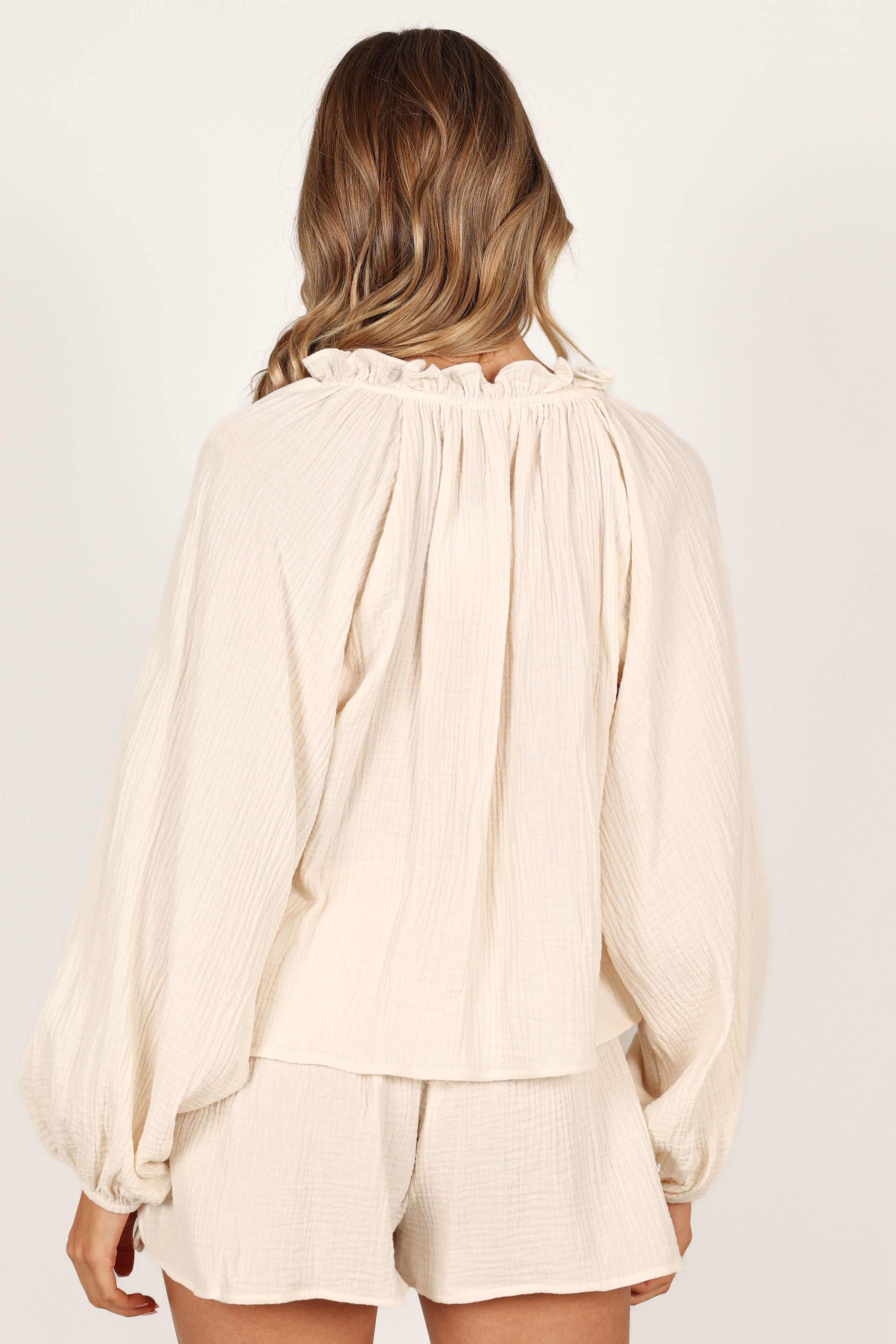 Kate Top and Short Set - Cream sold by Petal & Pup product image thumbnail 5