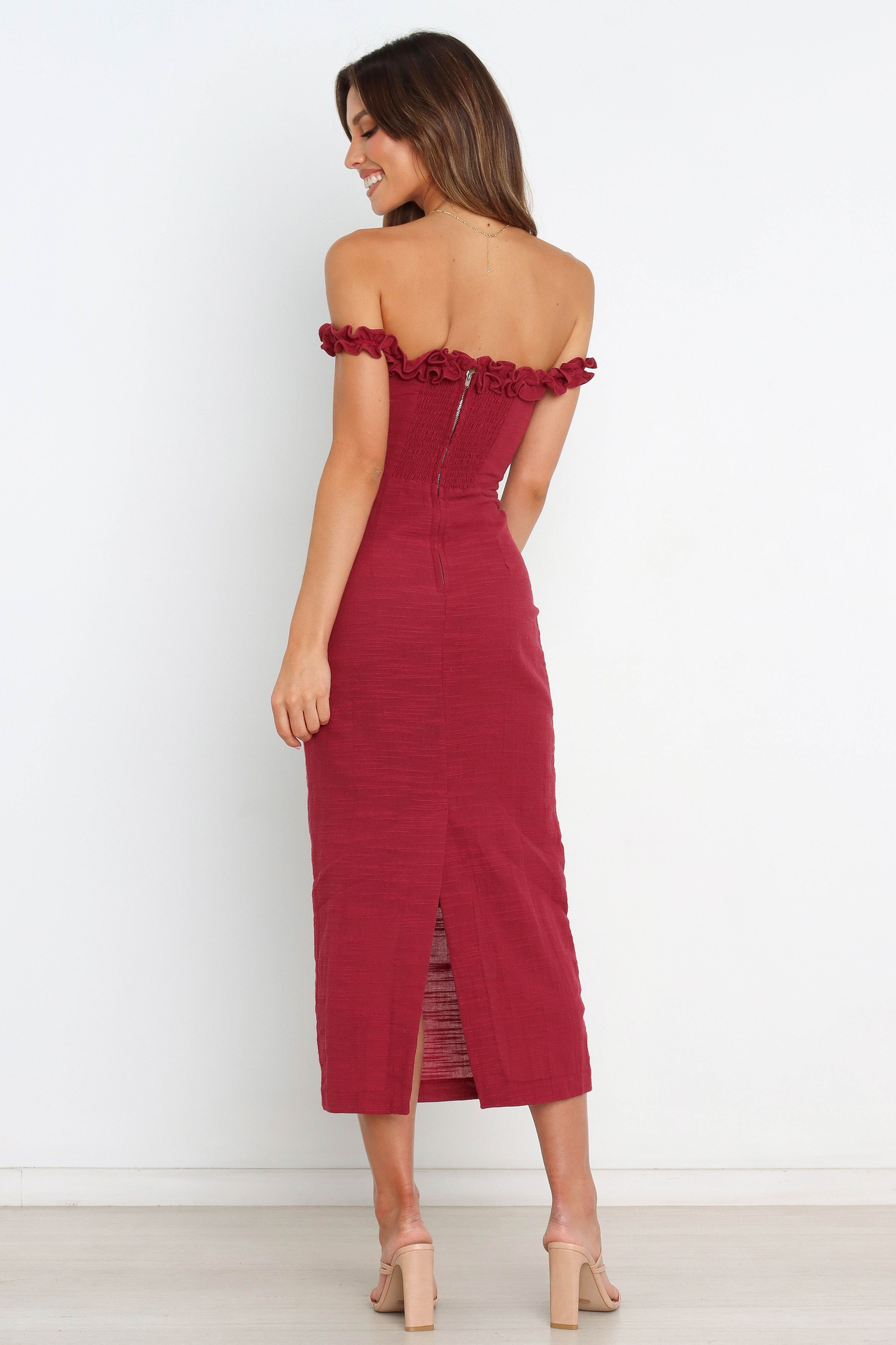Florez Dress - Wine sold by Petal & Pup product image thumbnail 5