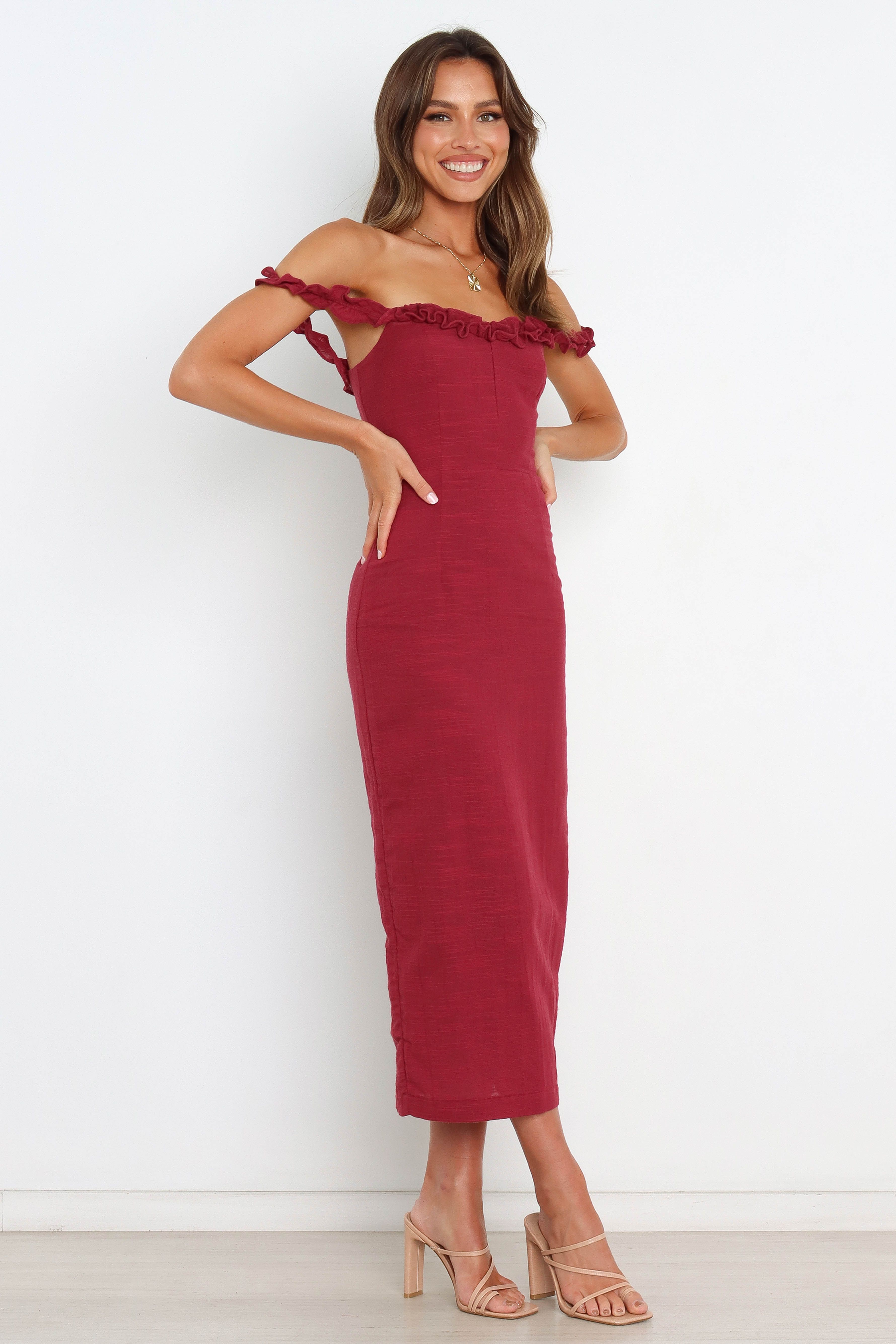 Florez Dress - Wine sold by Petal & Pup product image thumbnail 4