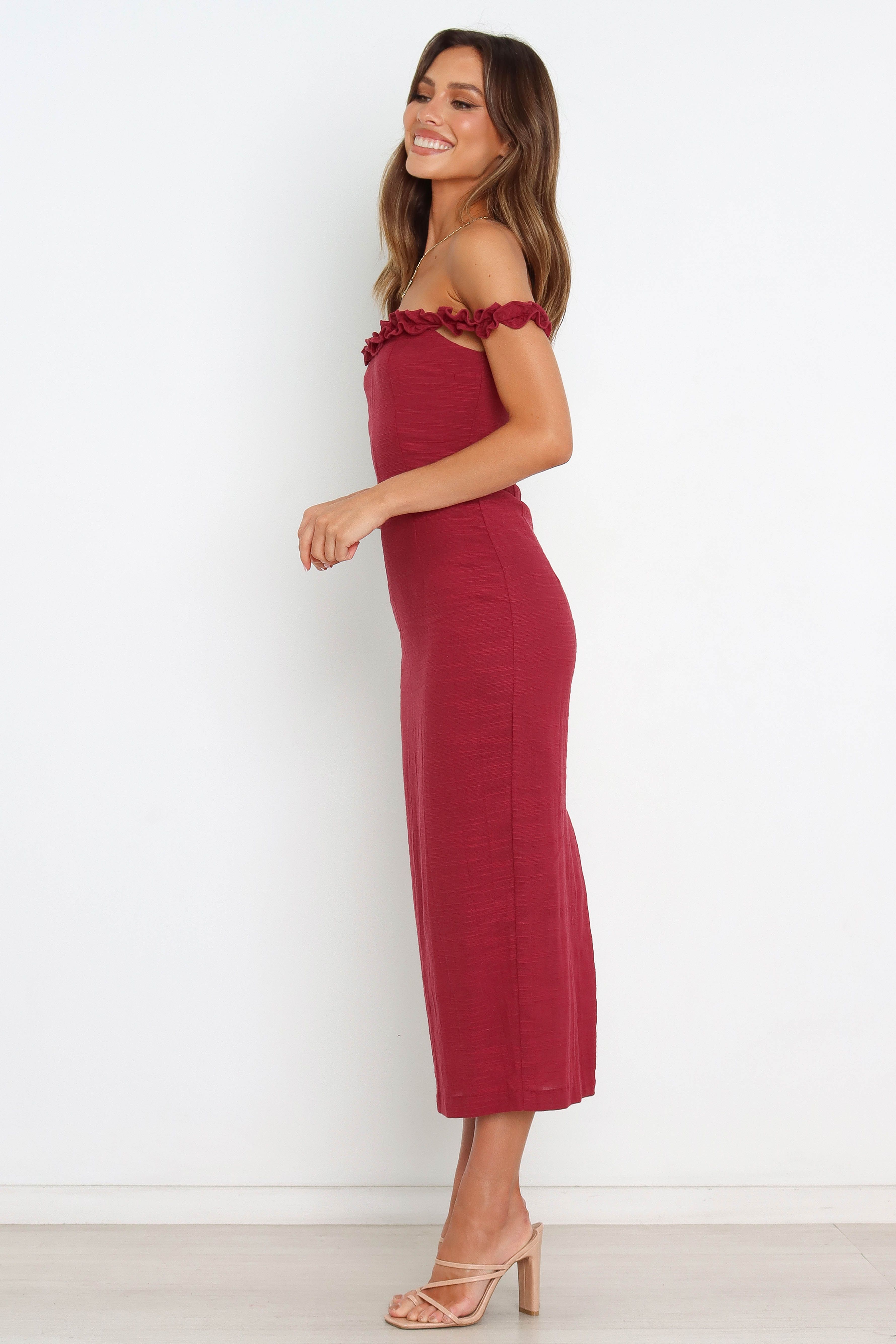 Florez Dress - Wine sold by Petal & Pup product image thumbnail 3