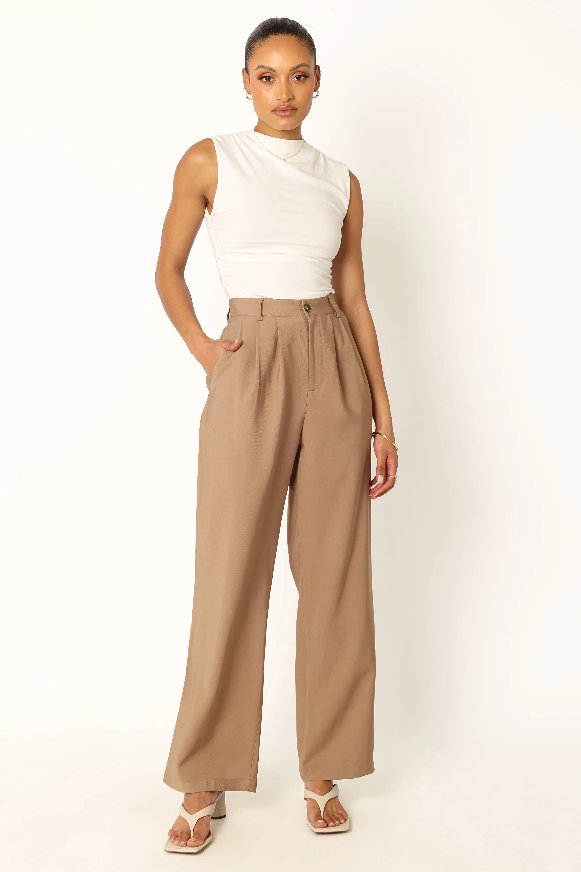 Noelle Pant - Light Brown sold by Petal & Pup