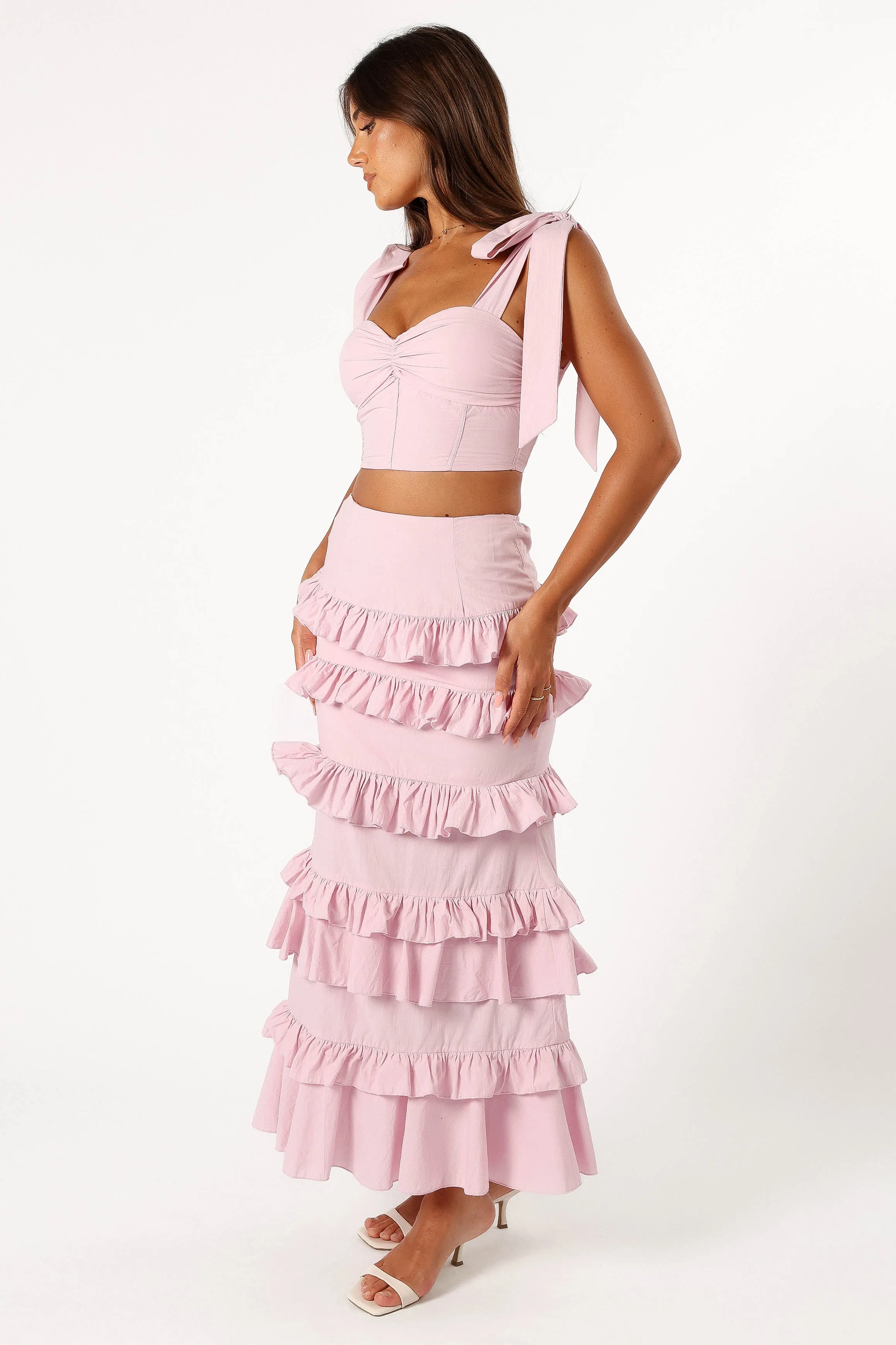 Tia Two Piece Set - Light Mauve sold by Petal & Pup product image thumbnail 4