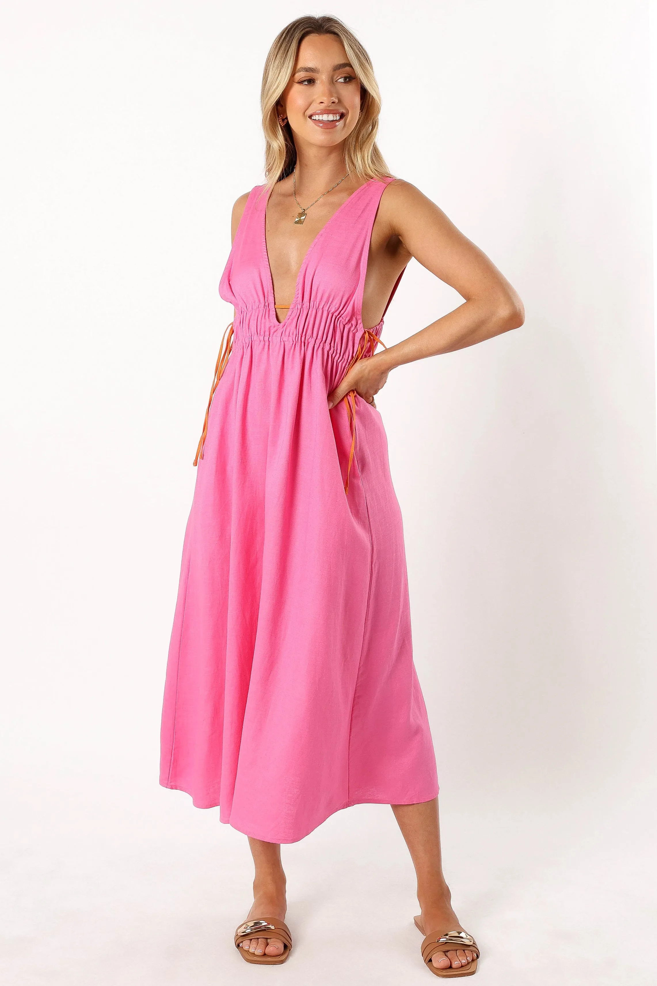 Lydia Midi Dress - Pink sold by Petal & Pup product image thumbnail 2